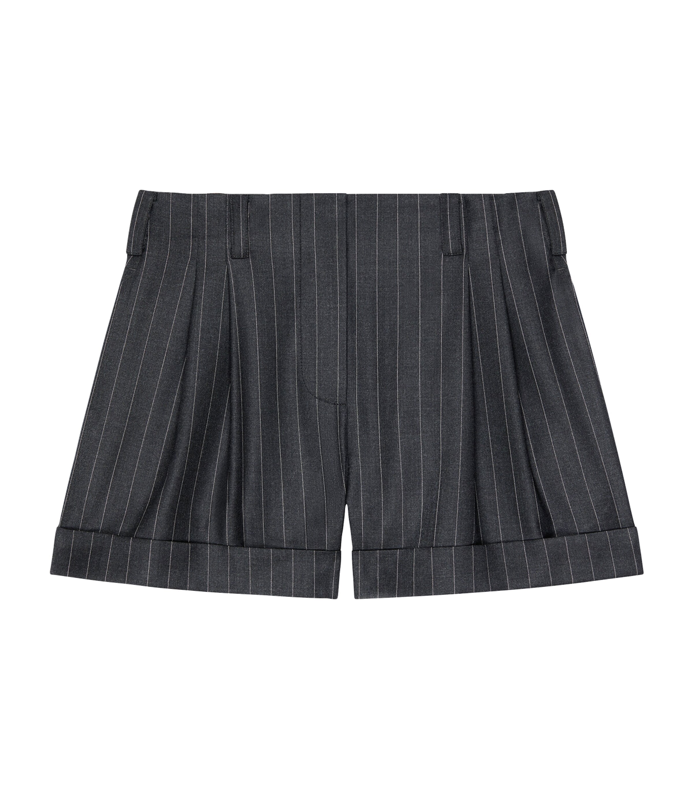 Givenchy Womens Wool Pinstripe Shorts