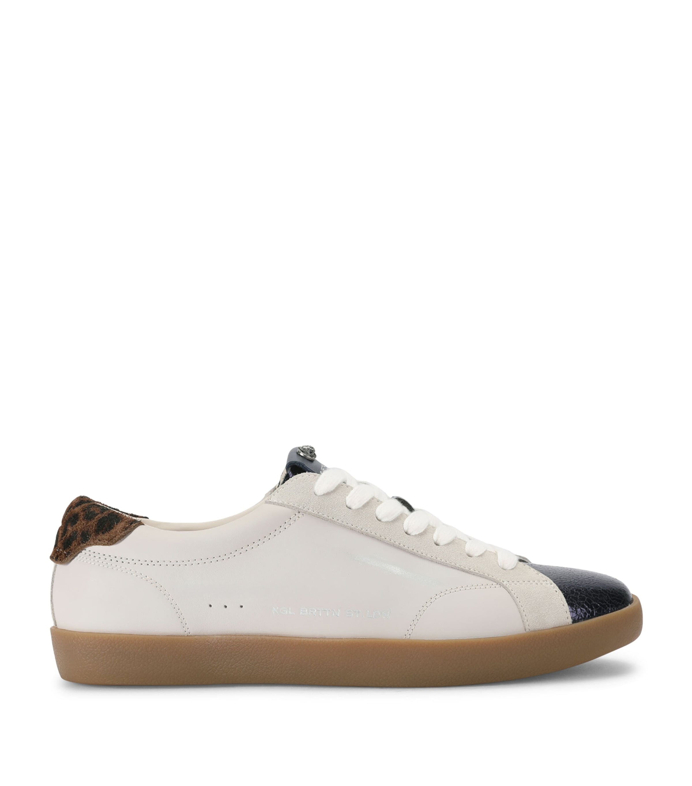 Kurt Geiger London Leather Strand Sneaker White/navy