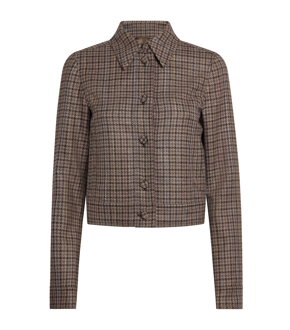 Gabriela Hearst Womens Wool-Silk Thereza Jacket Cmm Camel Multi
