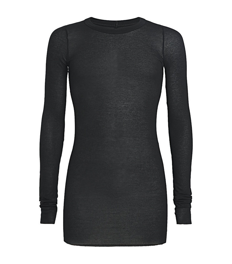 Ribbed Long-Sleeve T-Shirt