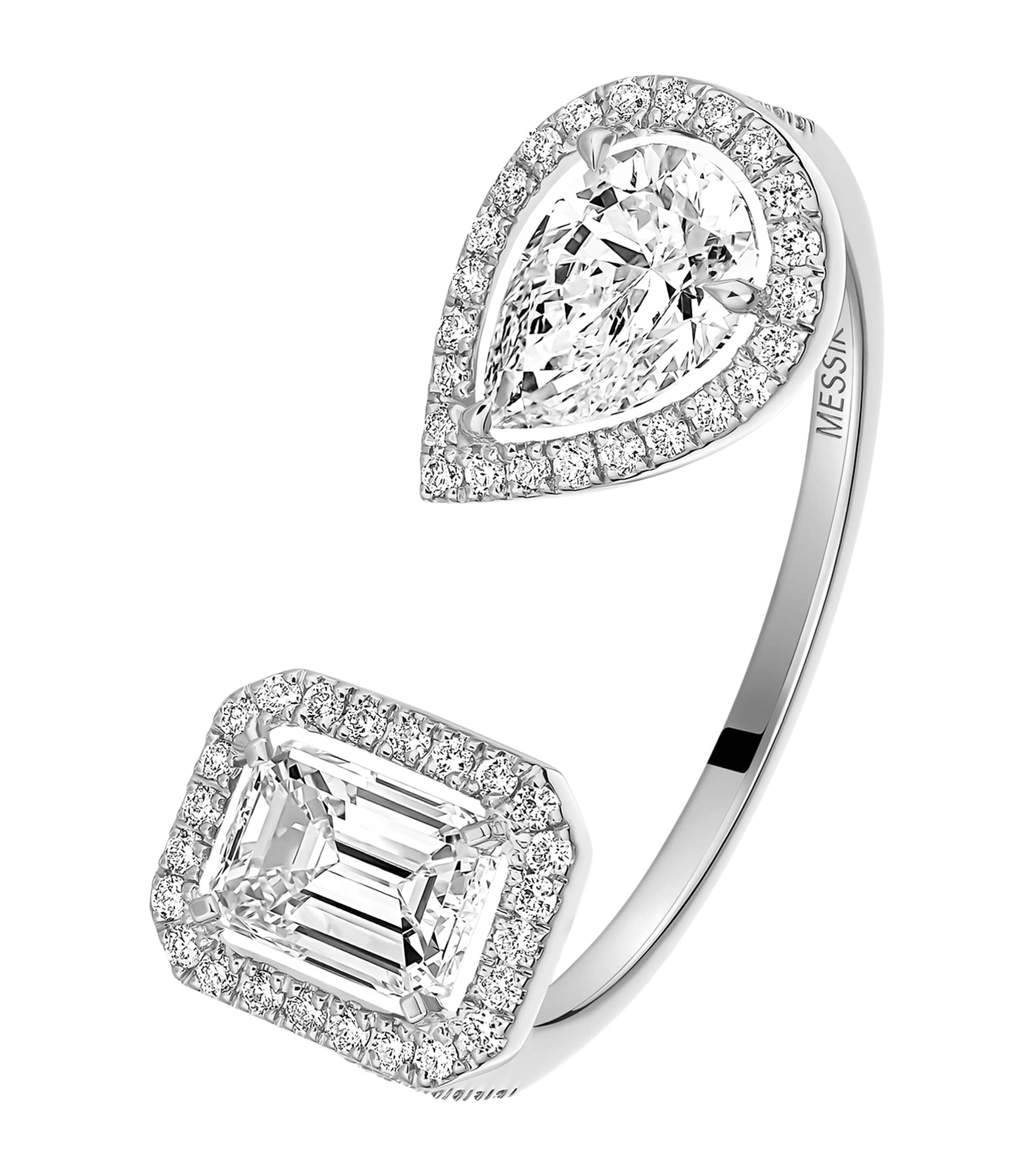 Messika My Twin White Gold and Diamond Toi et Moi Ring White Gold