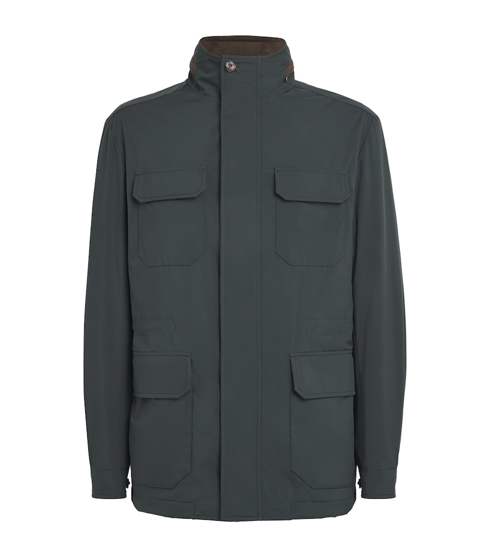 N.Peal Mens Hampton Field Jacket Khaki