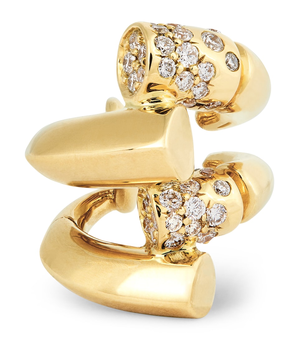 Yellow Gold and Diamond Oera Ear Cuff