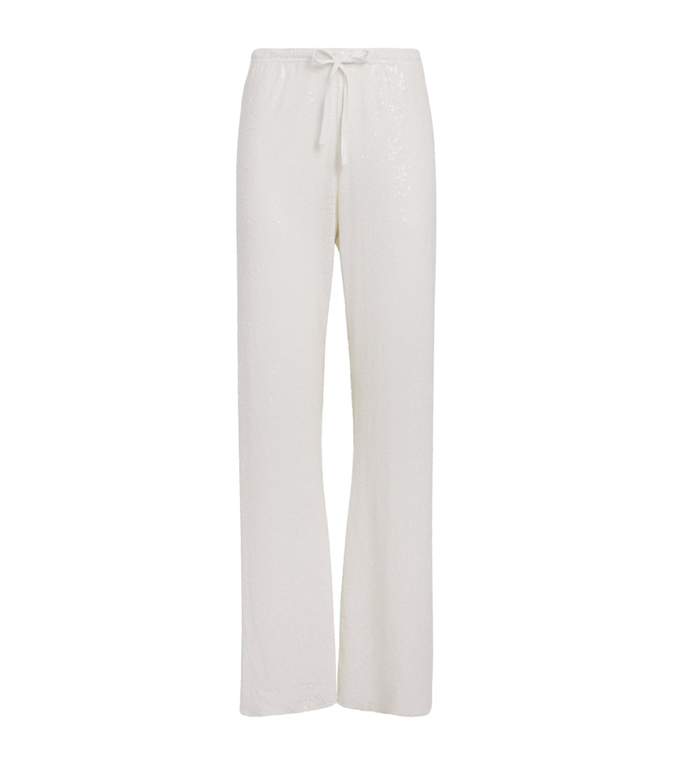 Sequinned Straight Trousers