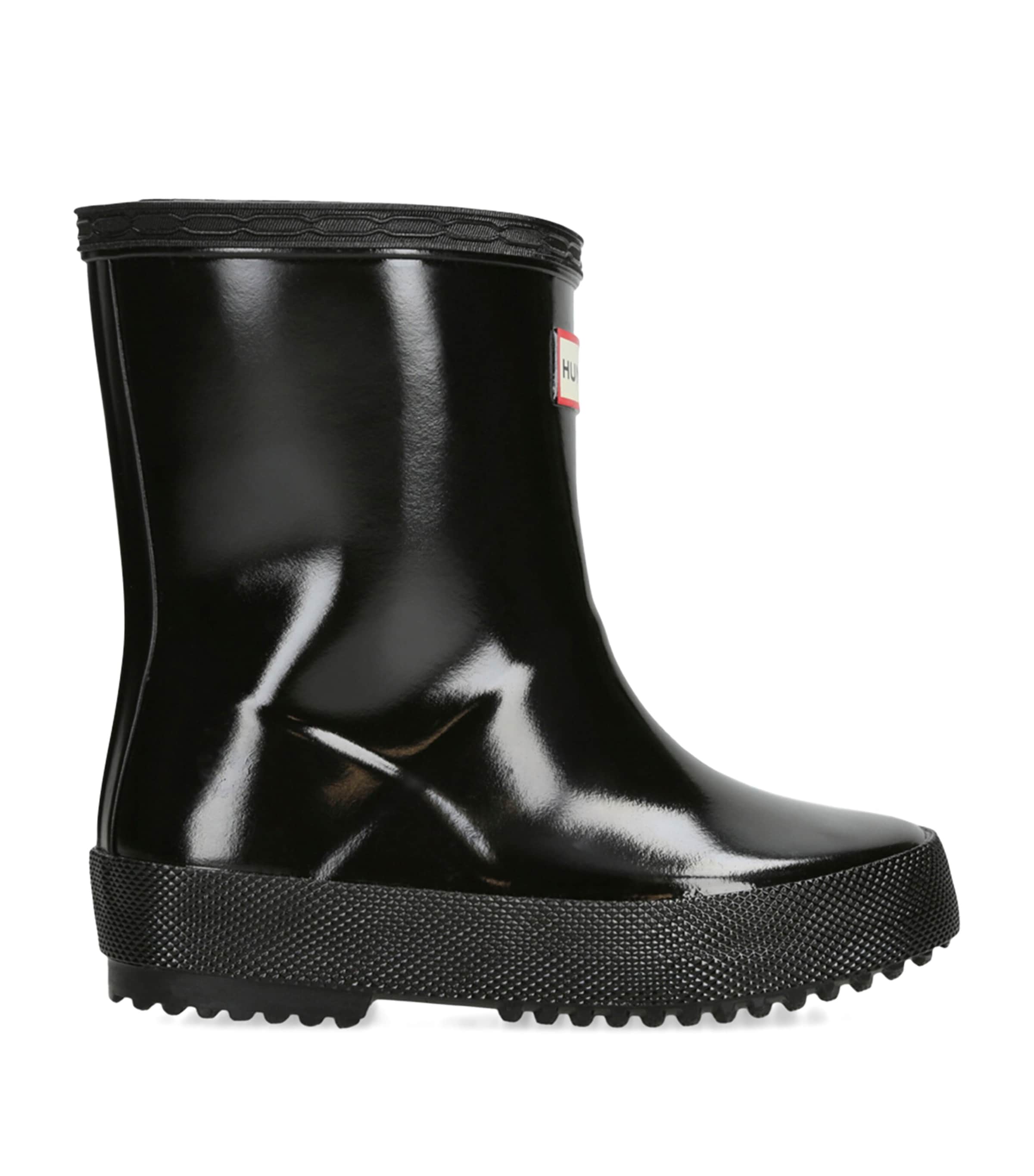 Hunter Kids Gloss First Classic Wellington Boots Black