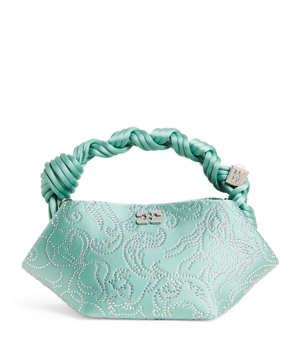 Mini Embellished Satin Bou Bag