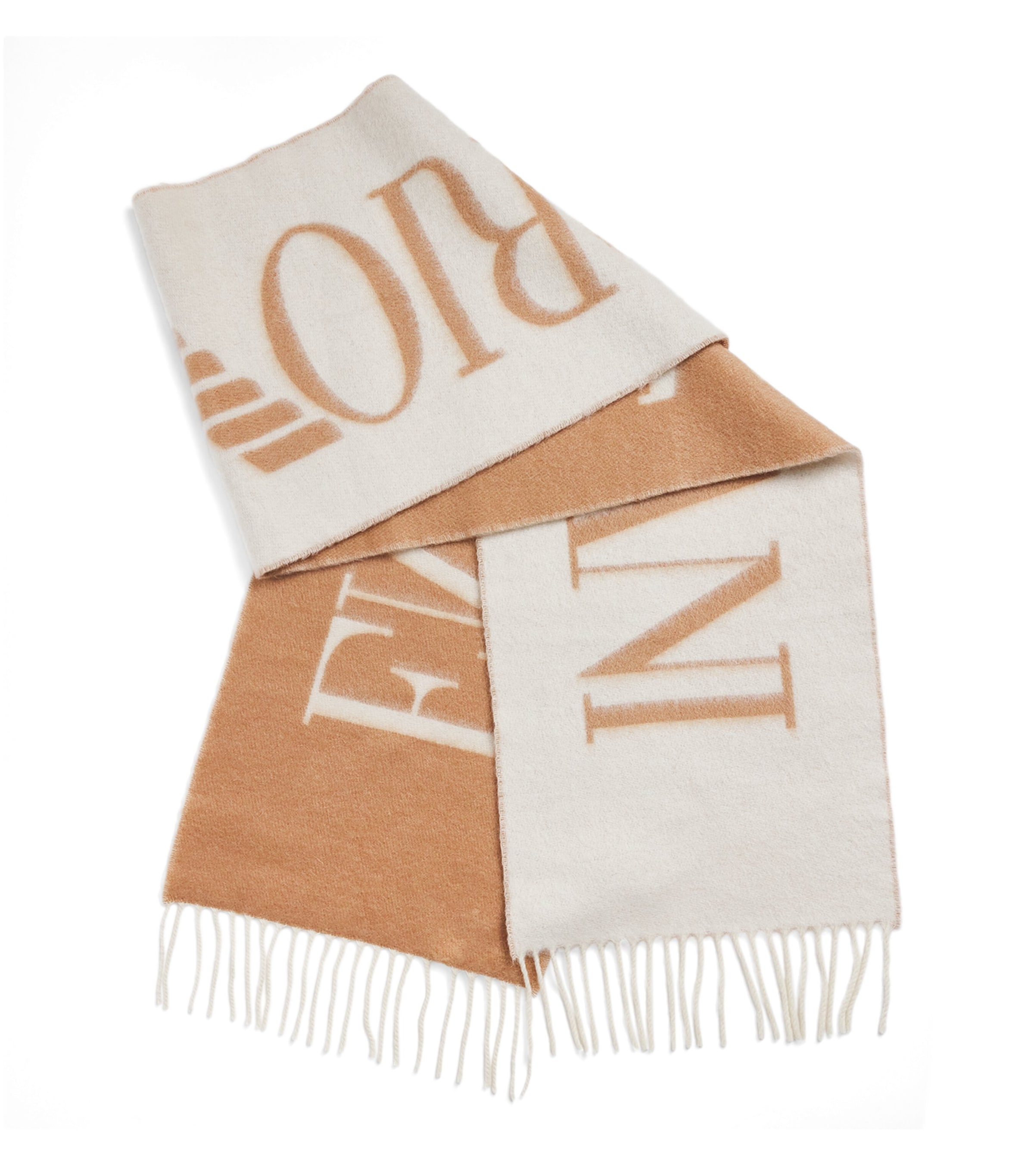 Contrasting Jacquard Logo Scarf
