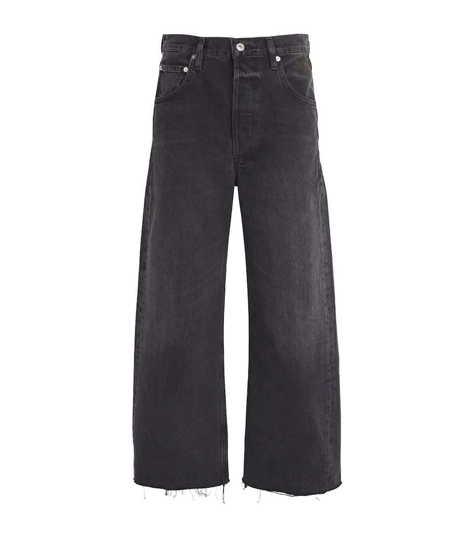 Raw-Hem Ayla Cropped Jeans