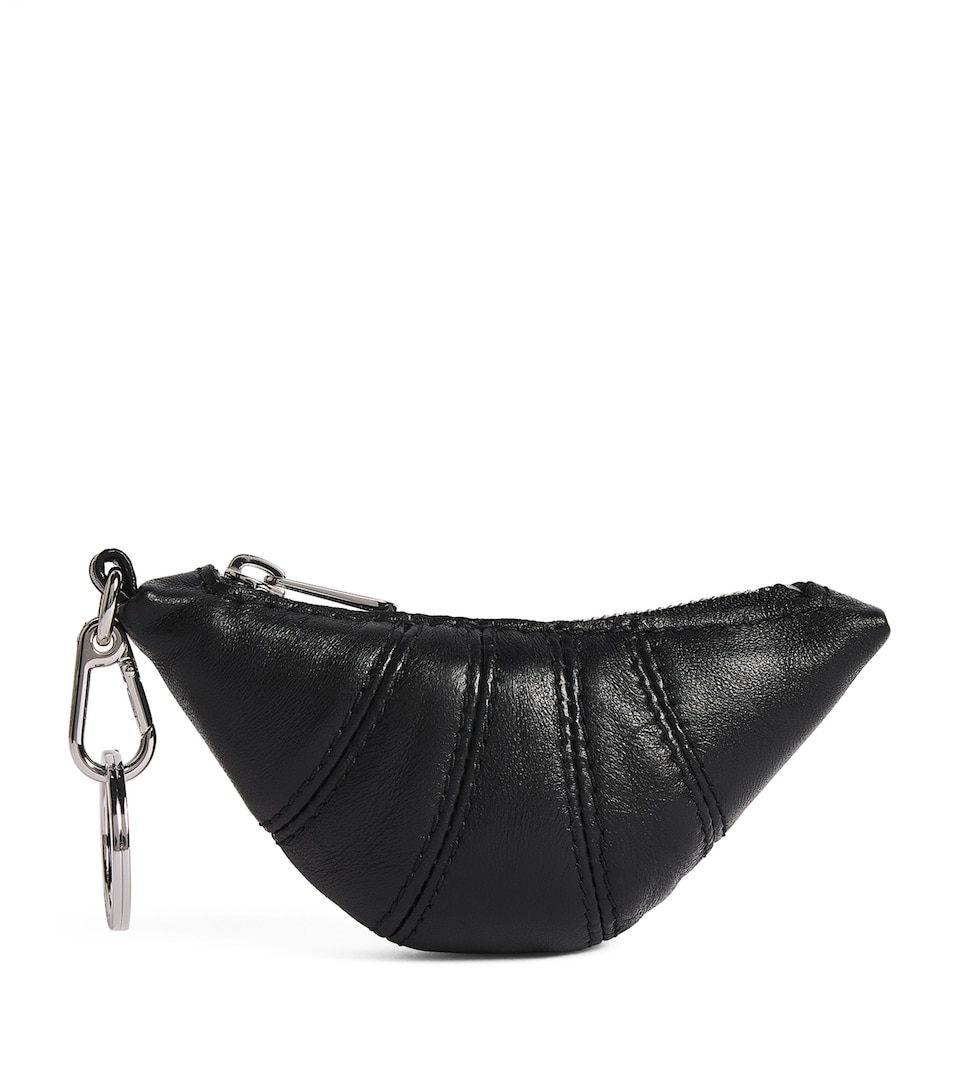Nappa Leather Croissant Keyring