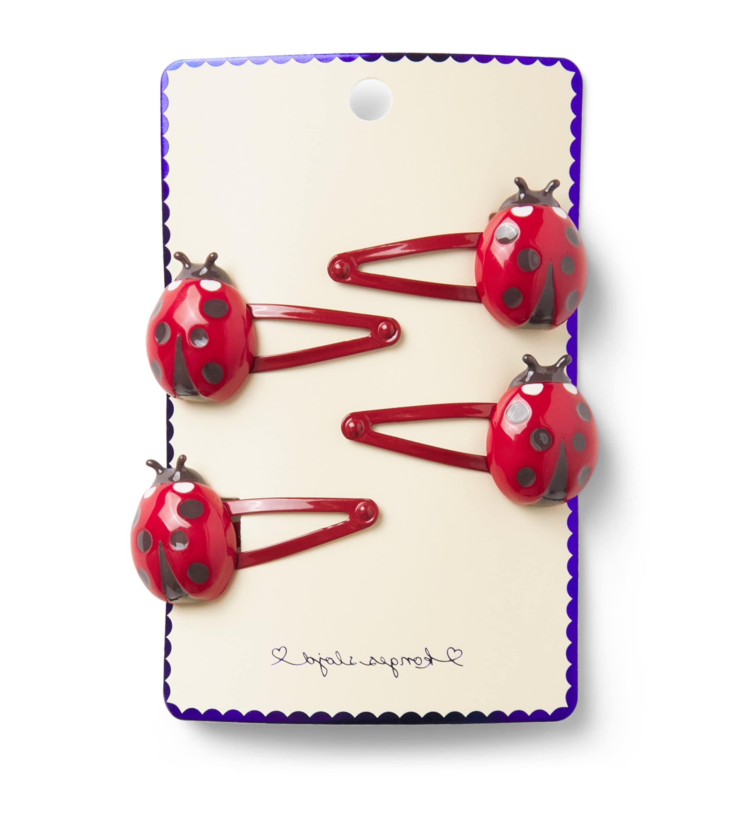 KONGES SLOJD Ladybug Hair Clips (Pack of 4)