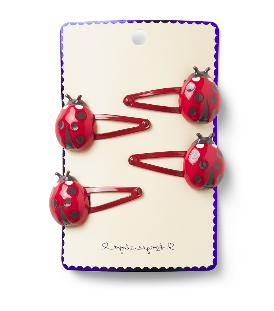 KONGES SLOJD Ladybug Hair Clips (Pack of 4)