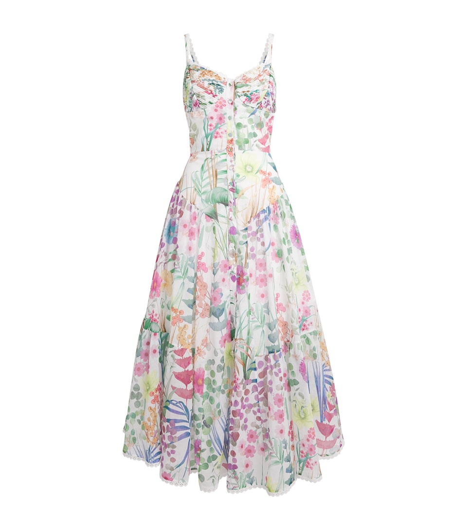 Cotton-Blend Cael Midi Dress