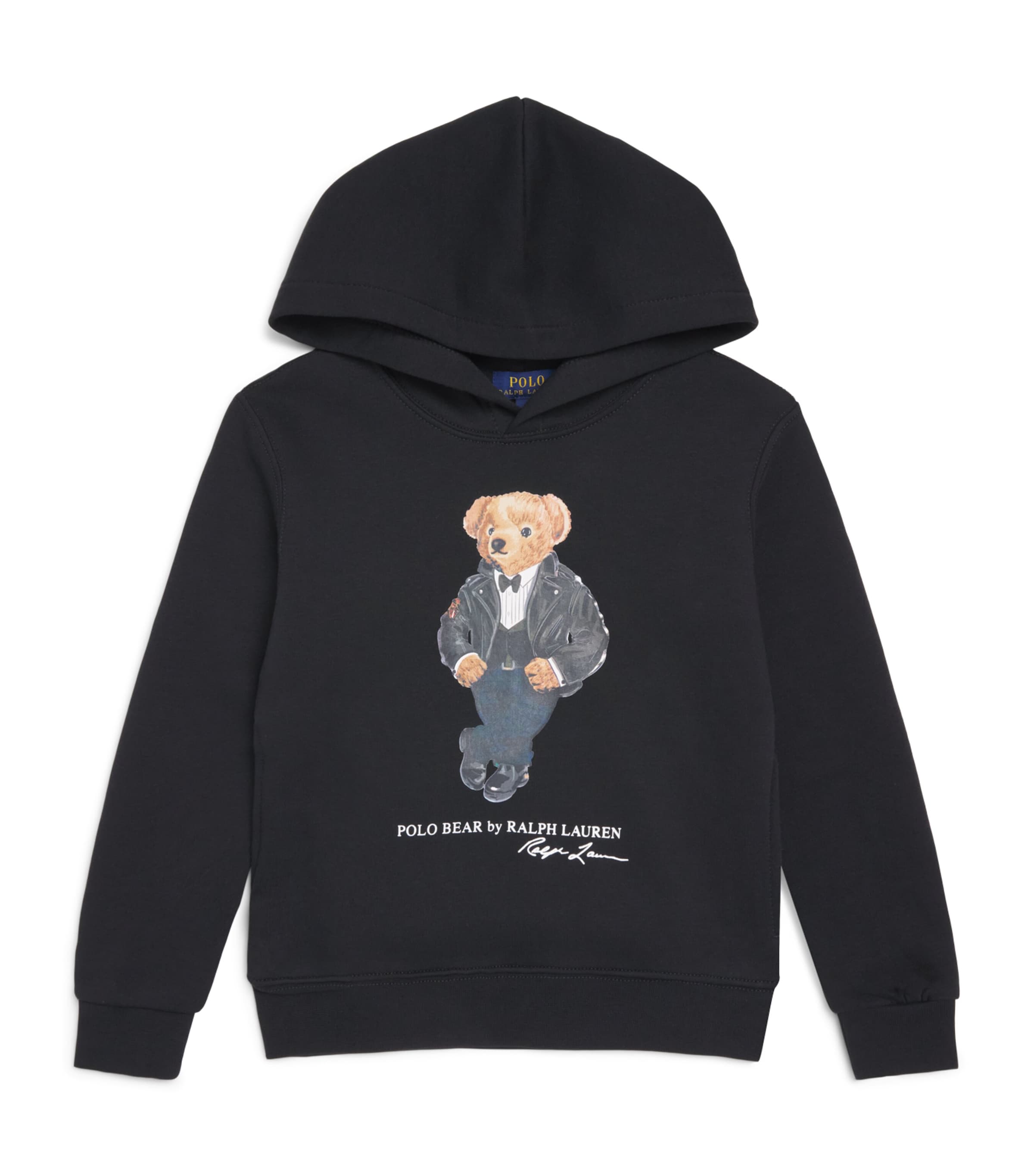 Ralph Lauren Kids Polo Bear Hoodie (6-14 Years) Polo Black