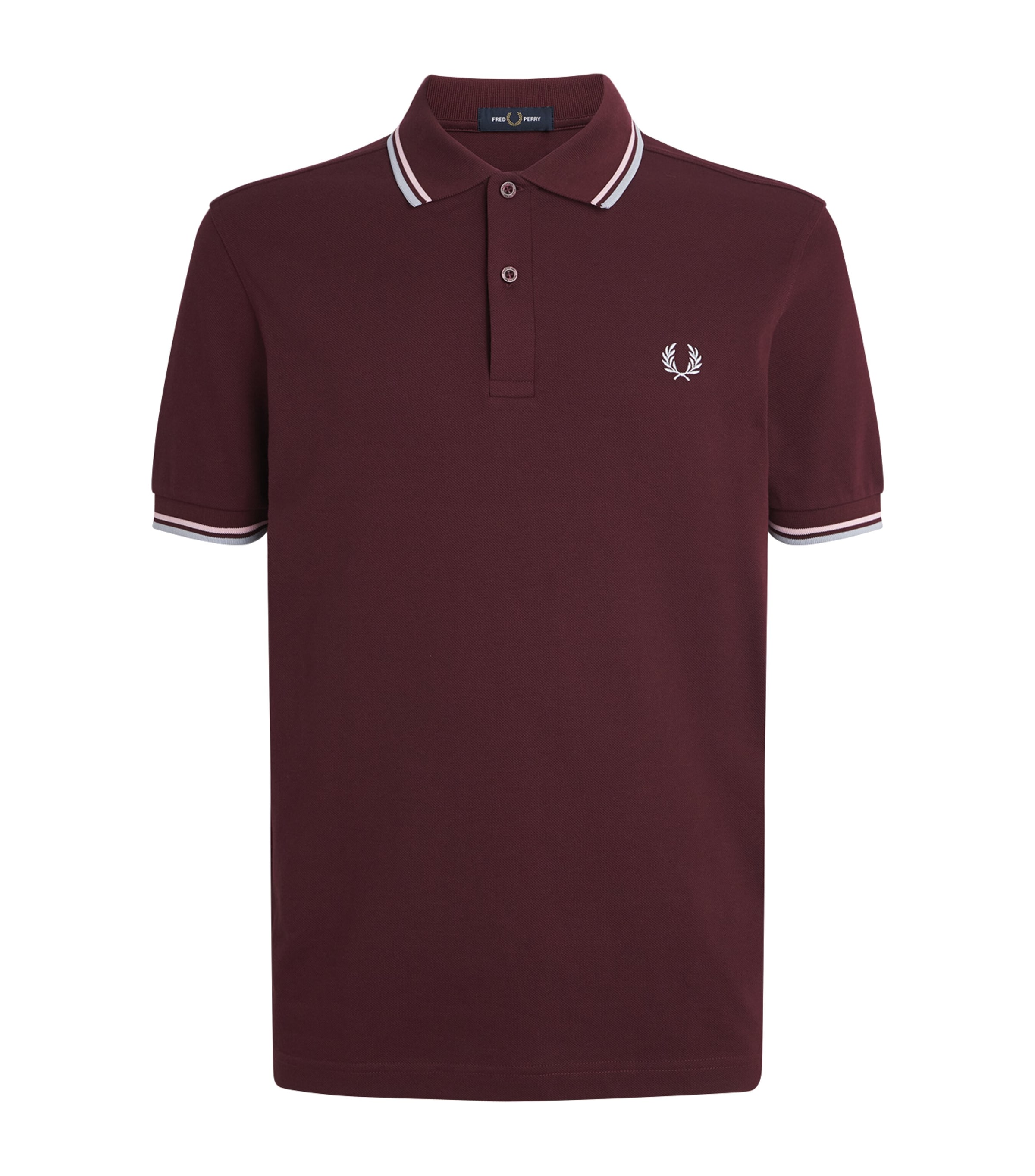 Fred Perry Mens Cotton Twin Tipped Polo Shirt Oxbld/icdpk/dskb