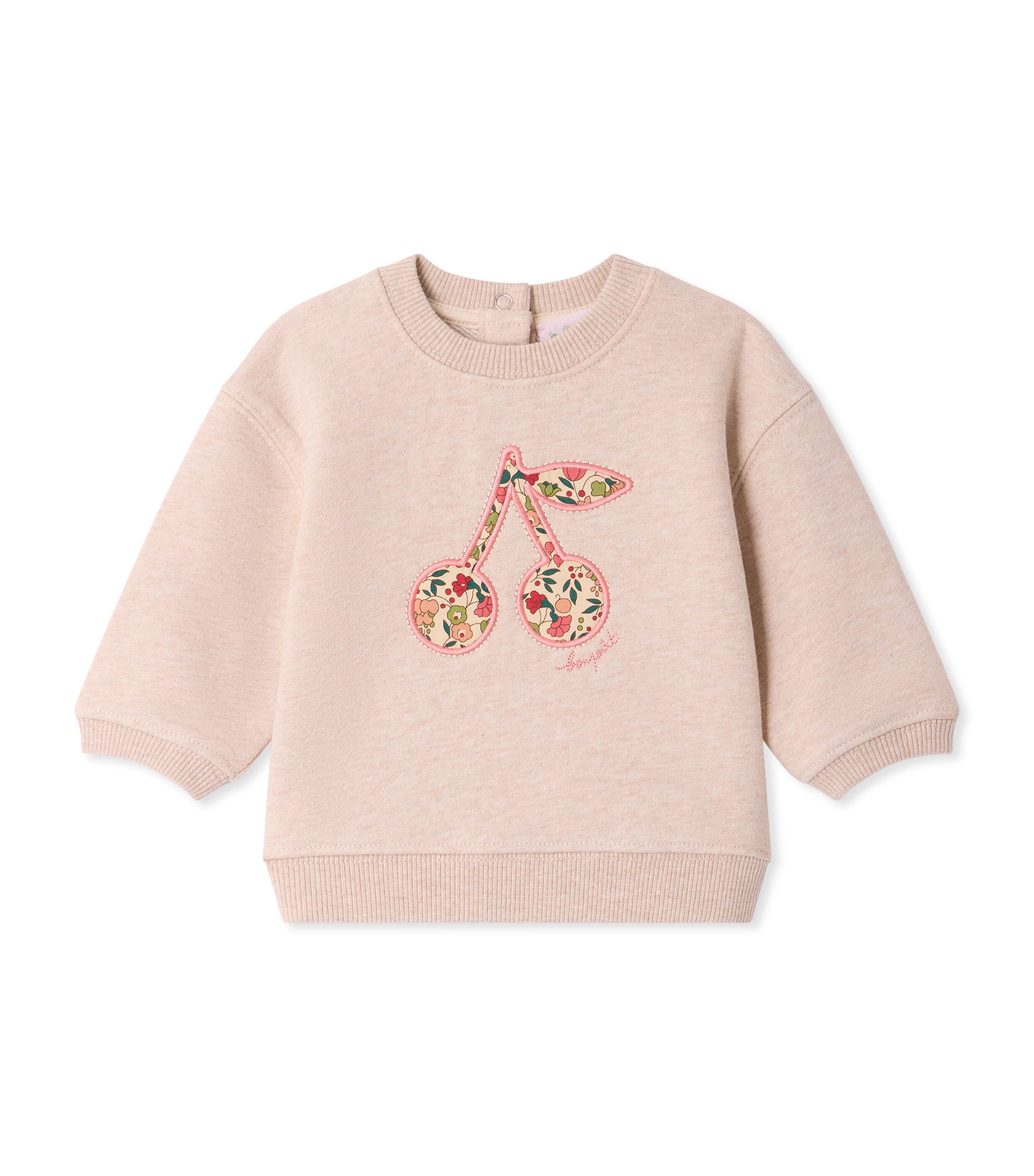 Bonpoint Cotton Cherry Jumper (6-18 Months) Upb Beige