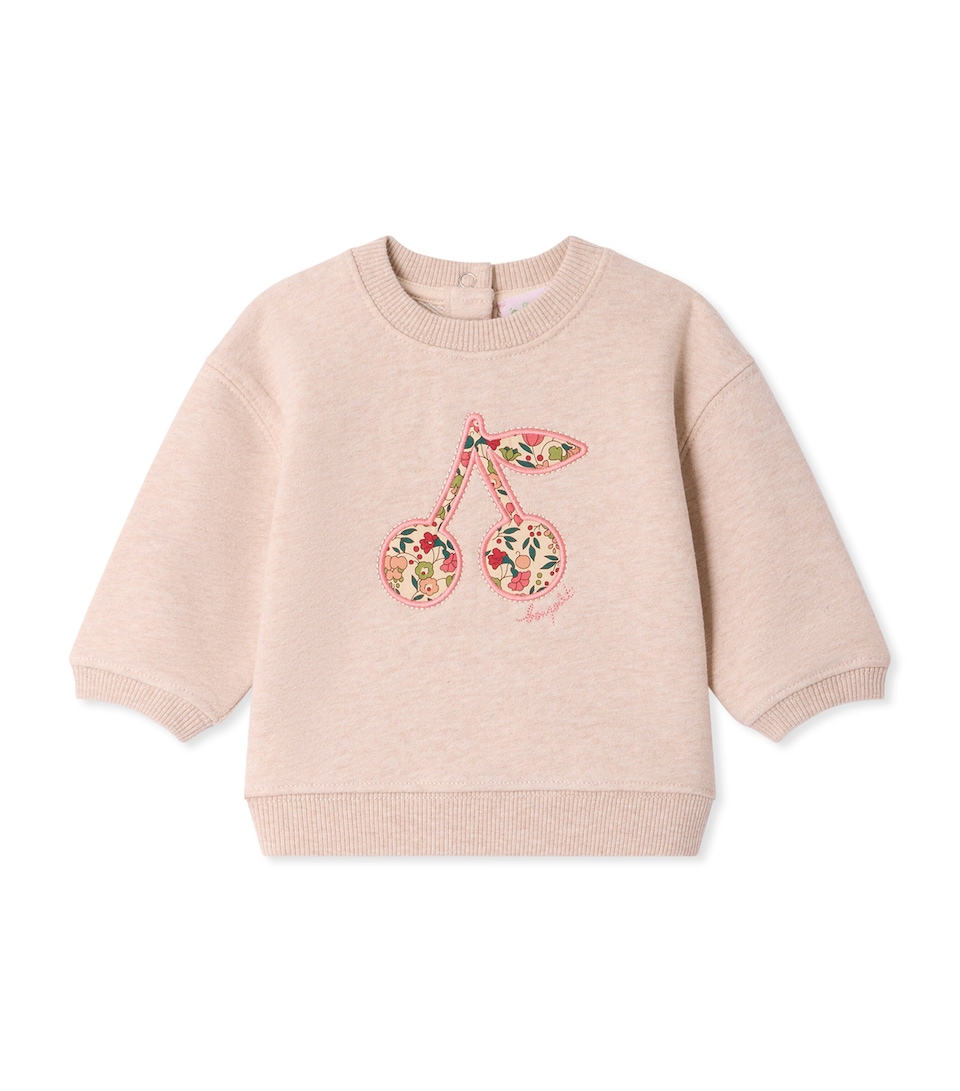 Bonpoint Cotton Cherry Jumper (6-18 Months) Upb Beige