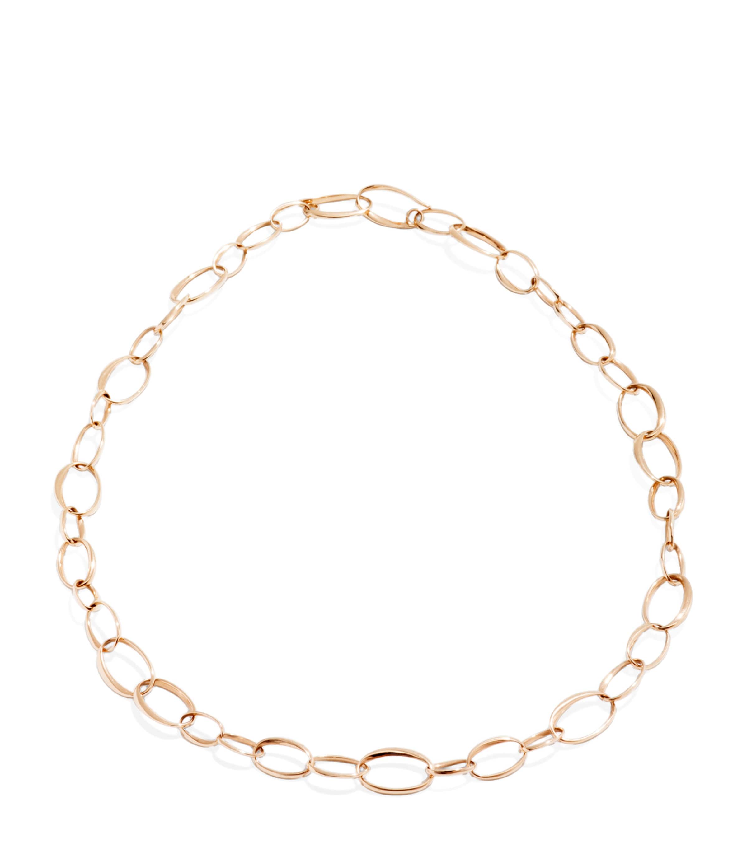 Pomellato Rose Gold Hoop Chain Necklace