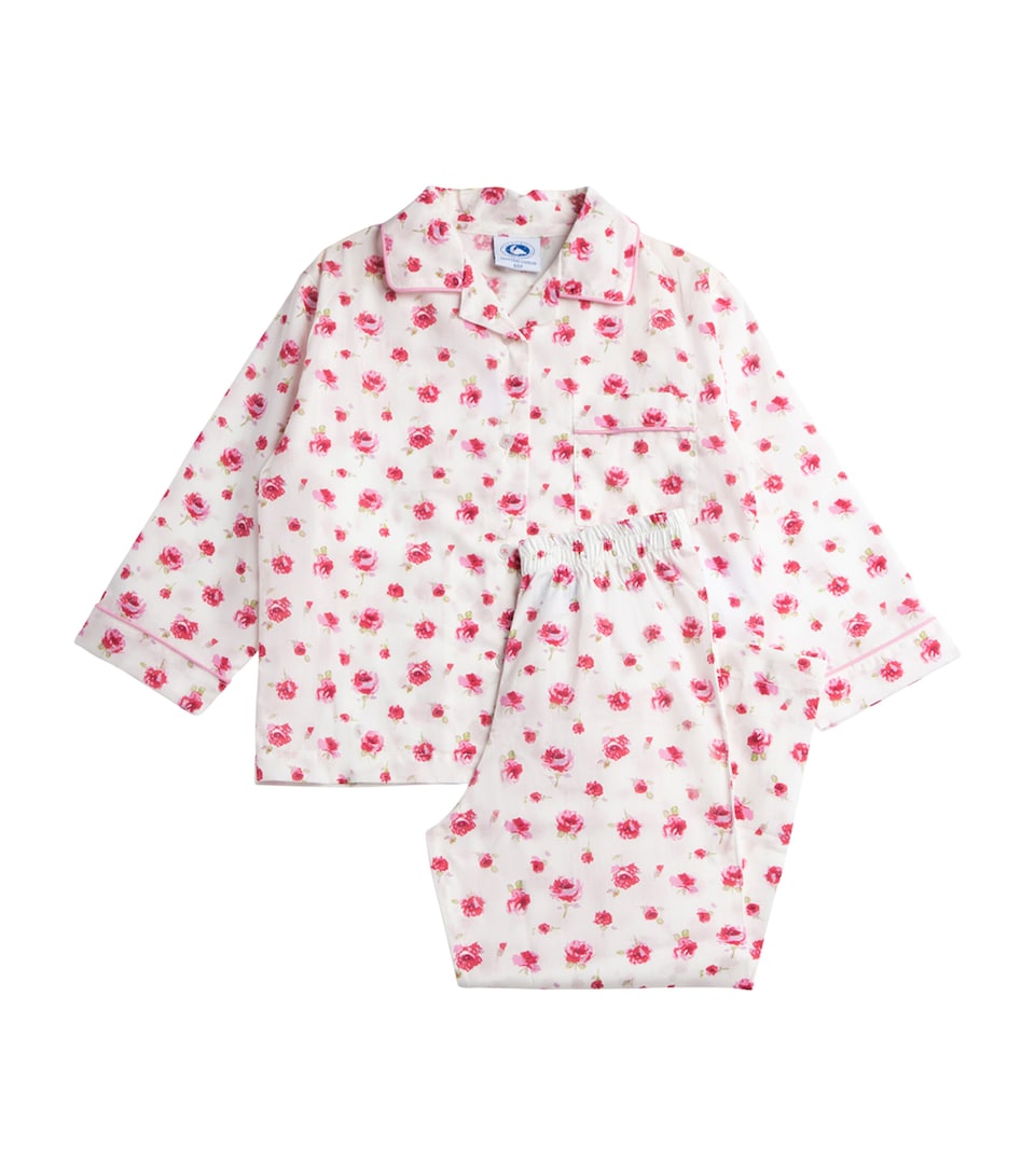 Cotton Rosa Print Pyjamas (6-11 Years)