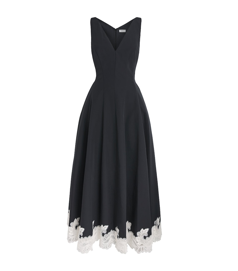 Simkhai Womens Cotton Mira Midi Dress Black Multi