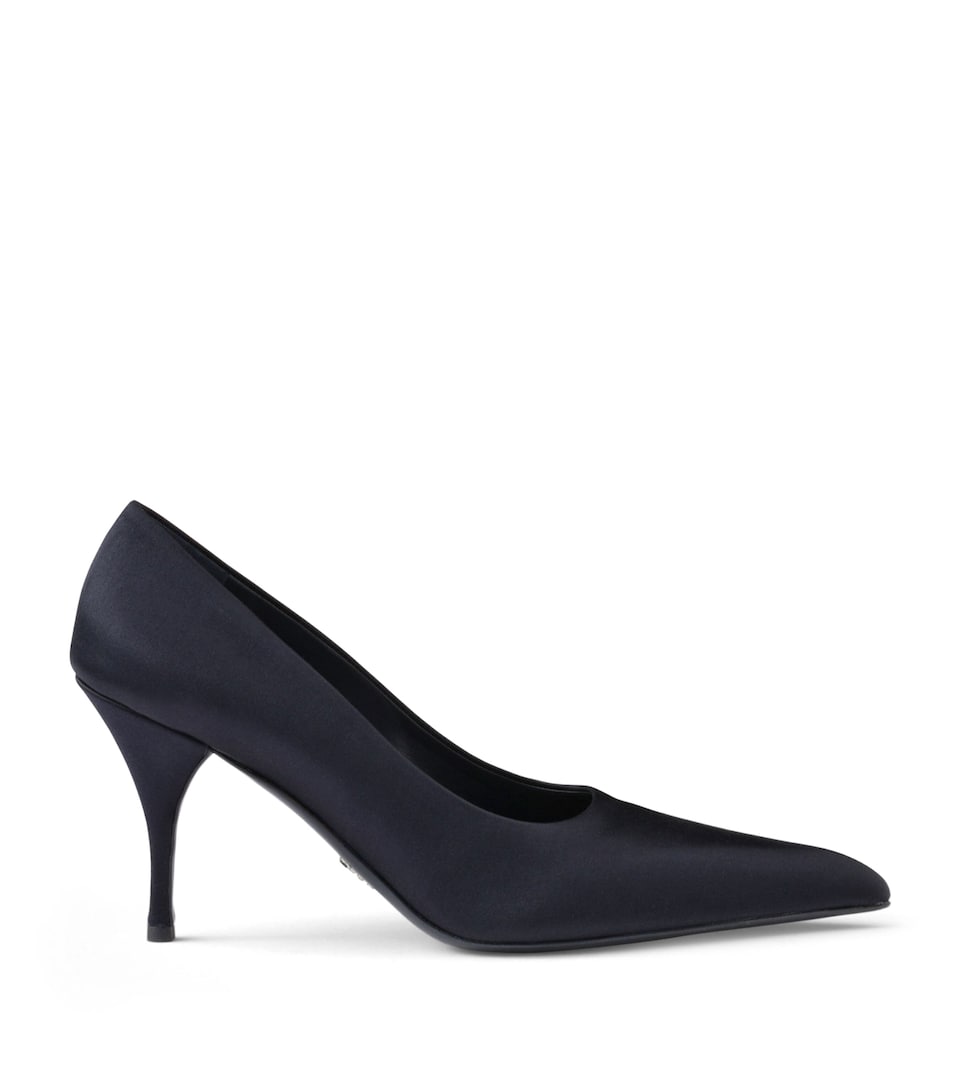 Prada Satin Pumps 85 Blue