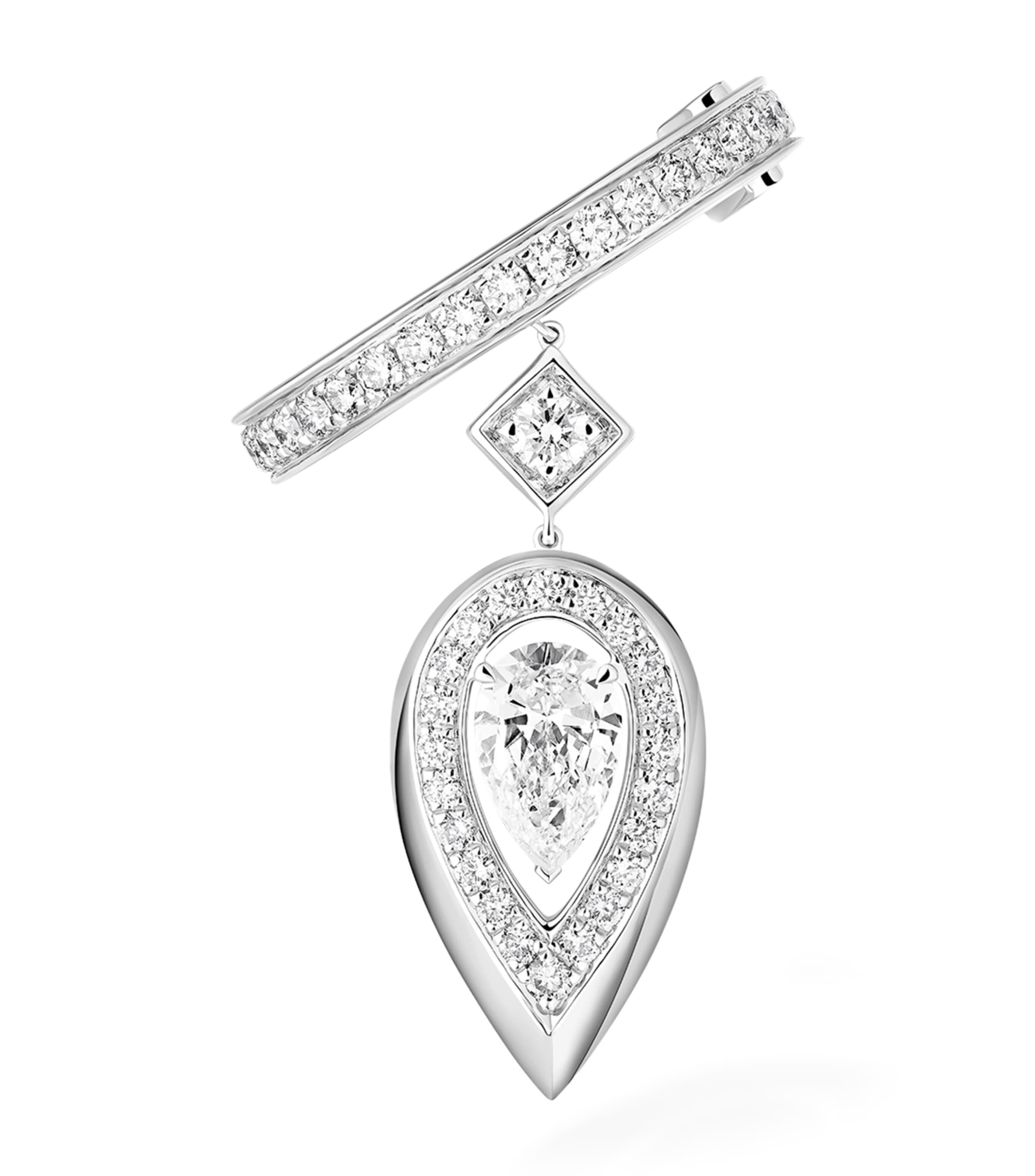 Messika White Gold and Diamond Fiery Single Clip Earring White Gold