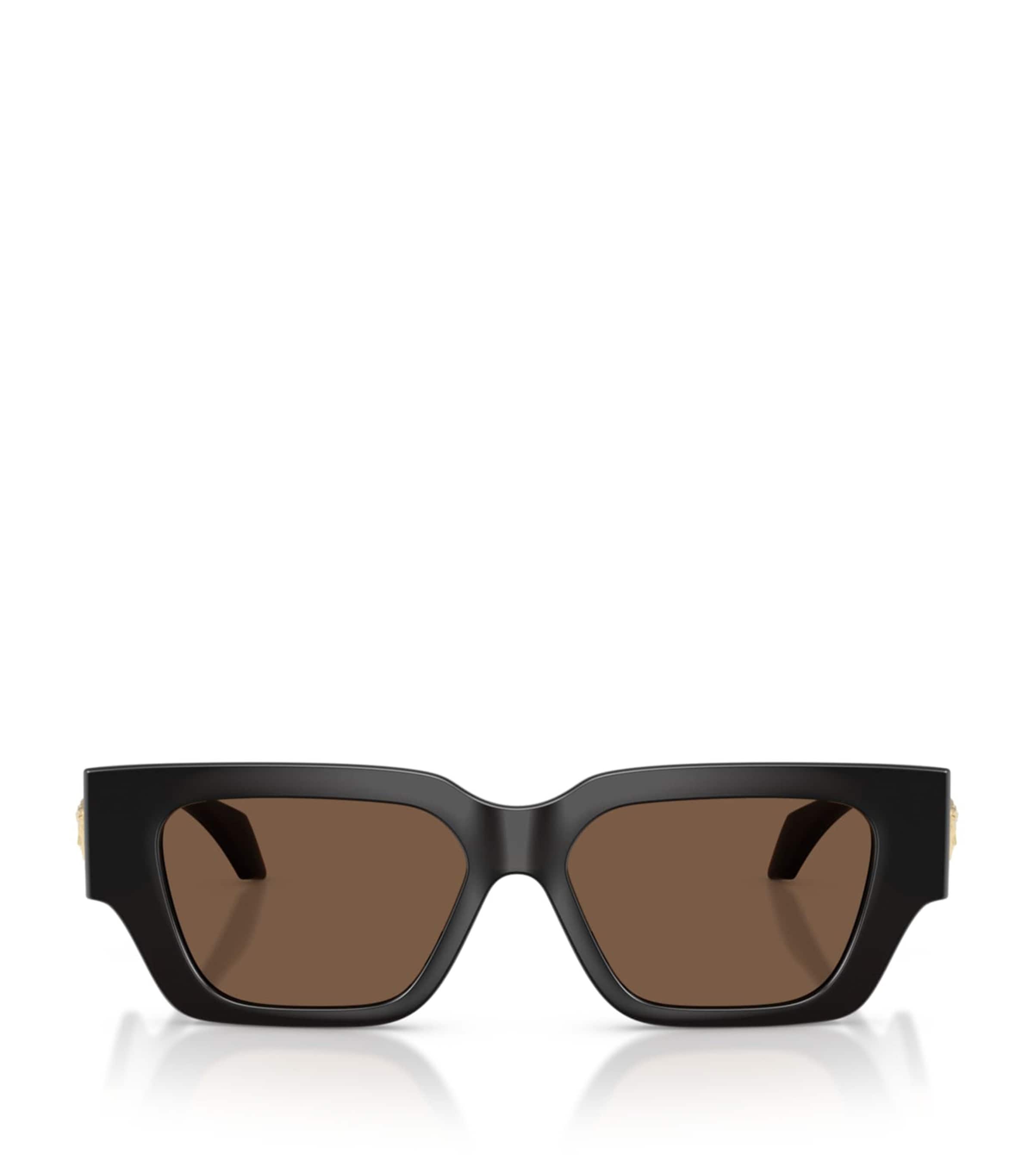 Versace VE4497U Rectangle Sunglasses Brown