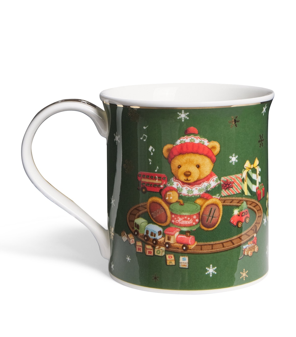 Harrods Bone China Christmas Bear Mug