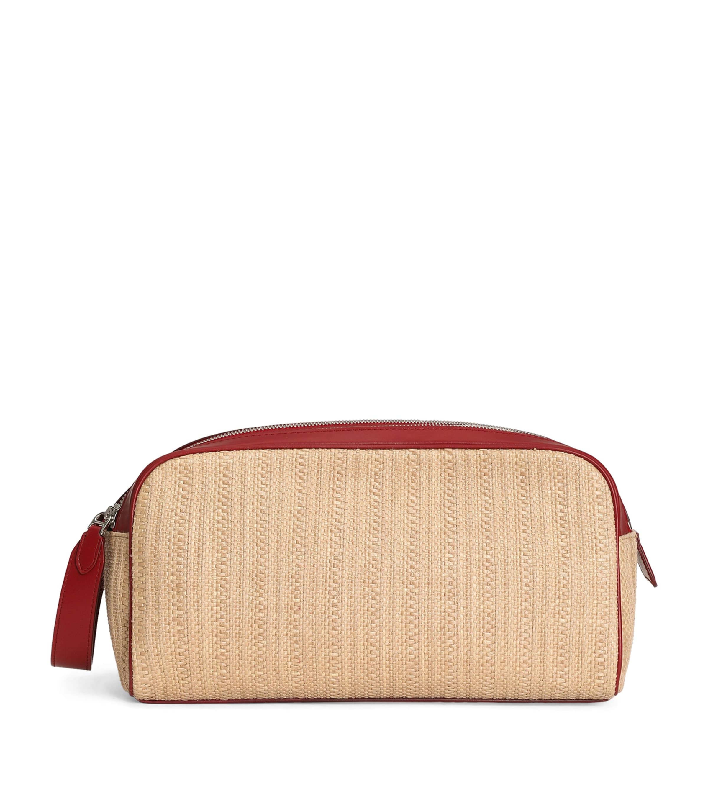 Dolce&Gabbana Raffia Essenza Wash Bag Multicolour