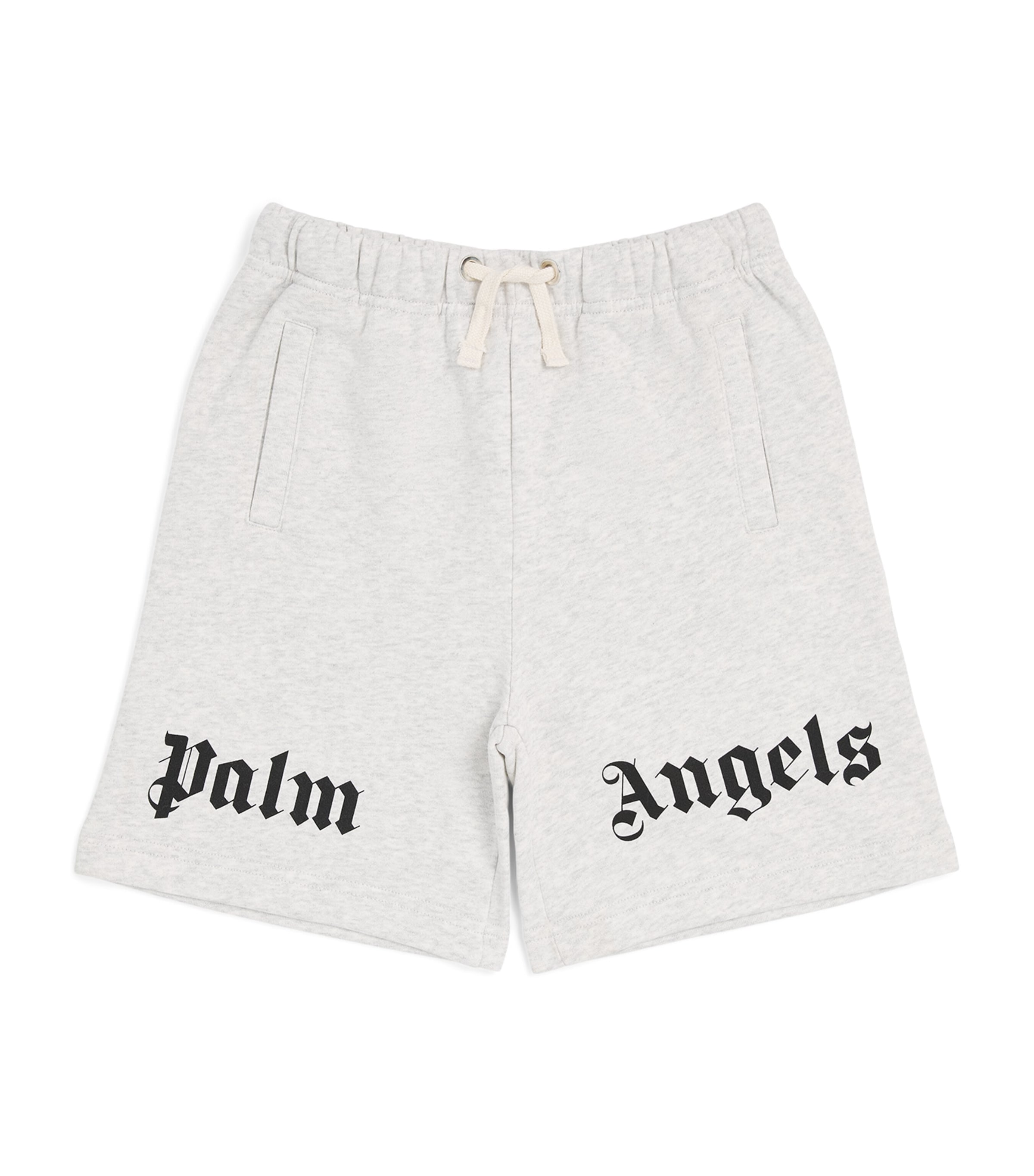 Palm Angels Kids Logo Sweatshorts (4-12+ Years) Gri Mel/mel Gry