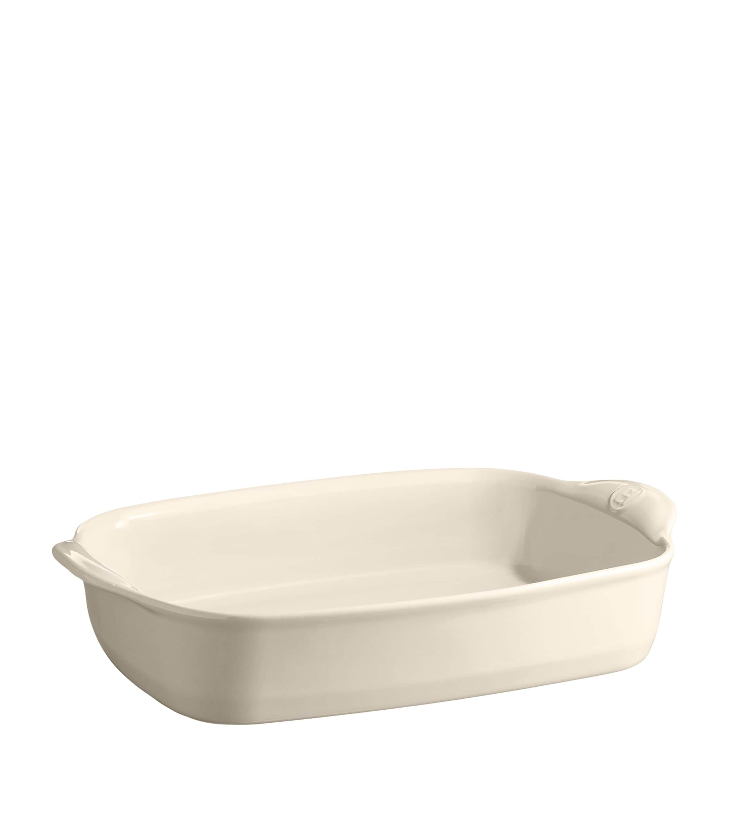 Emile Henry Large Baking Dish (36.5cm) Cream