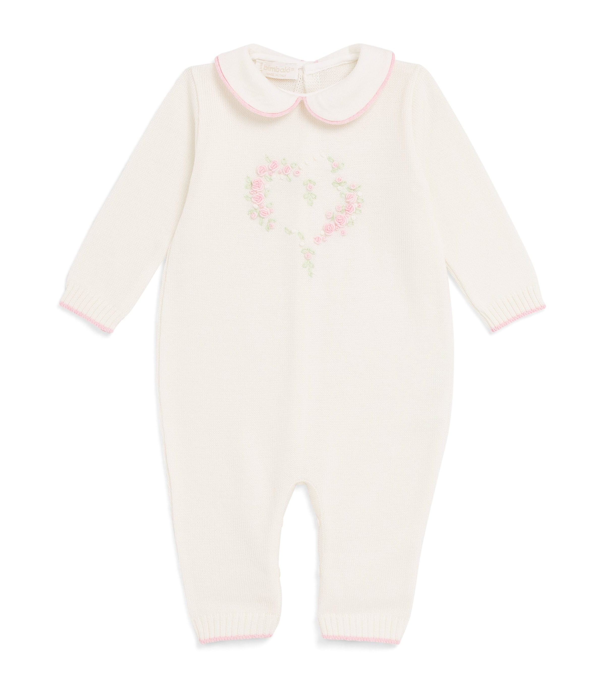 Bimbalo Wool Floral All-In-One (3-24 Months) Off White