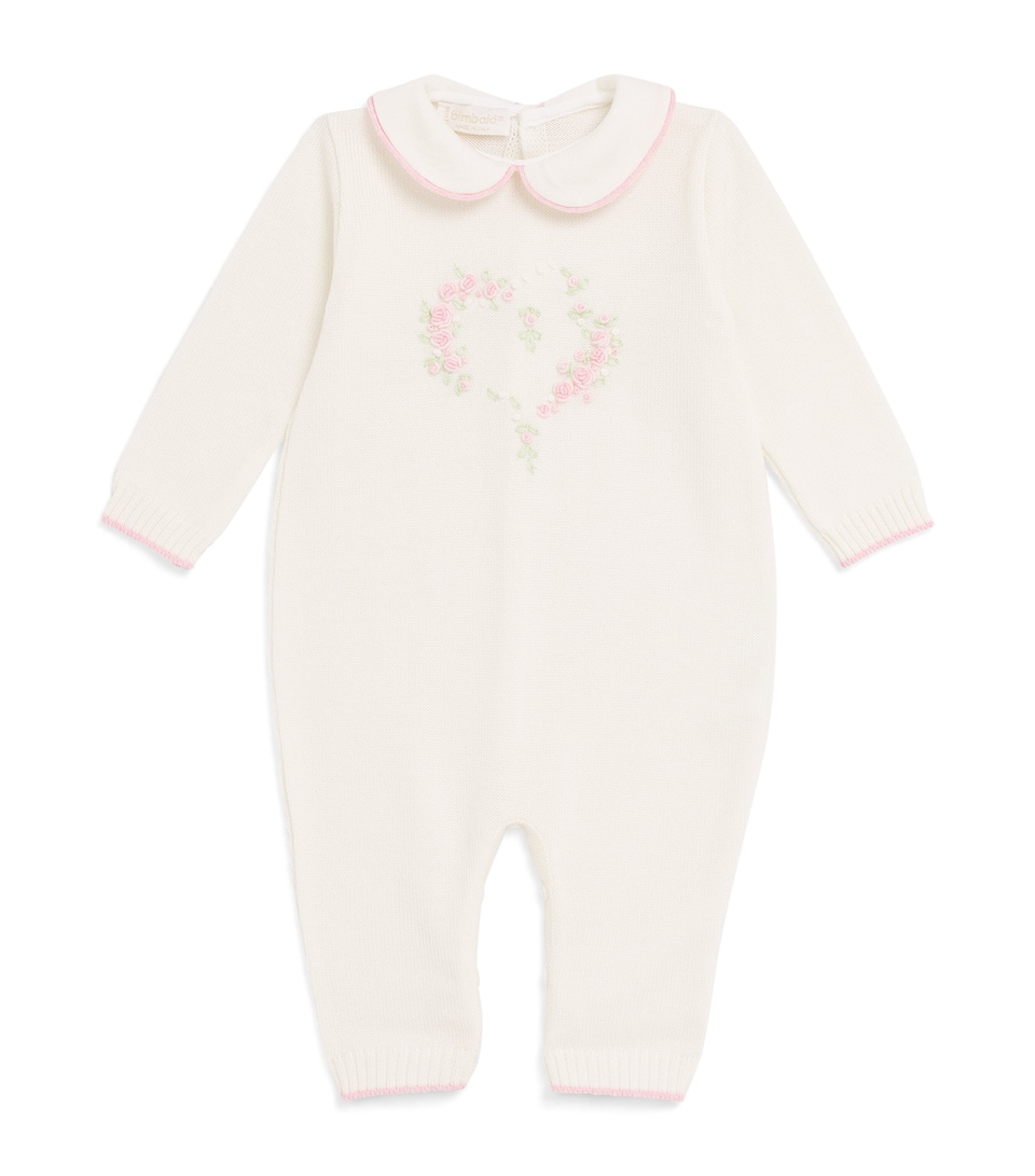 Bimbalo Wool Floral All-In-One (3-24 Months) Off White