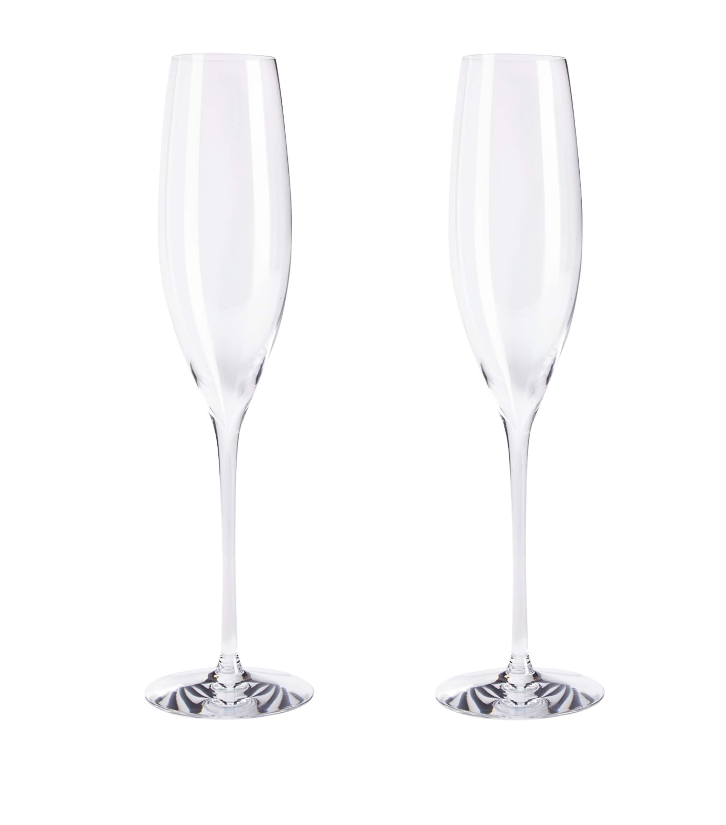 Set of 2 Elegance Champagne Flutes