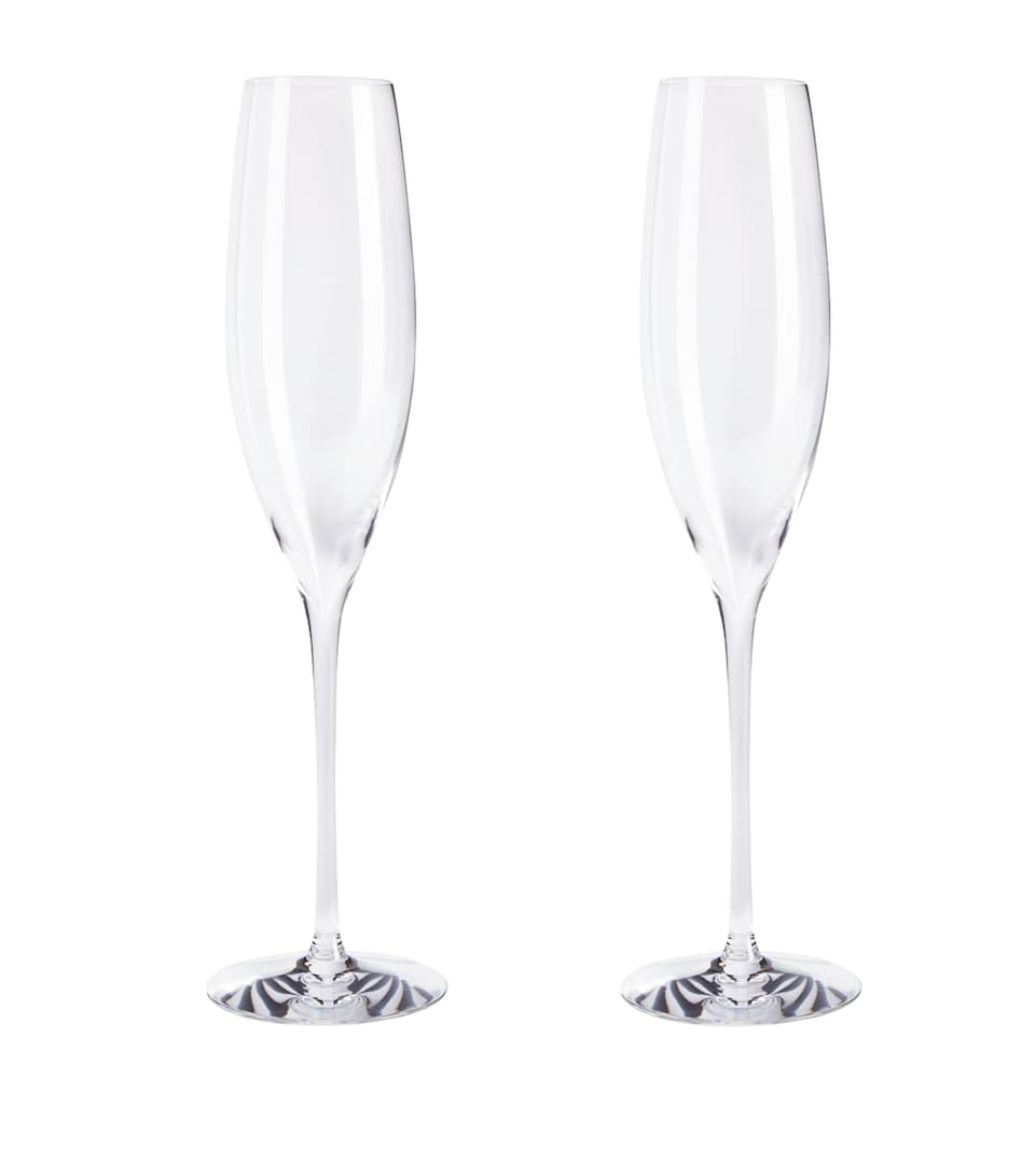 Set of 2 Elegance Champagne Flutes