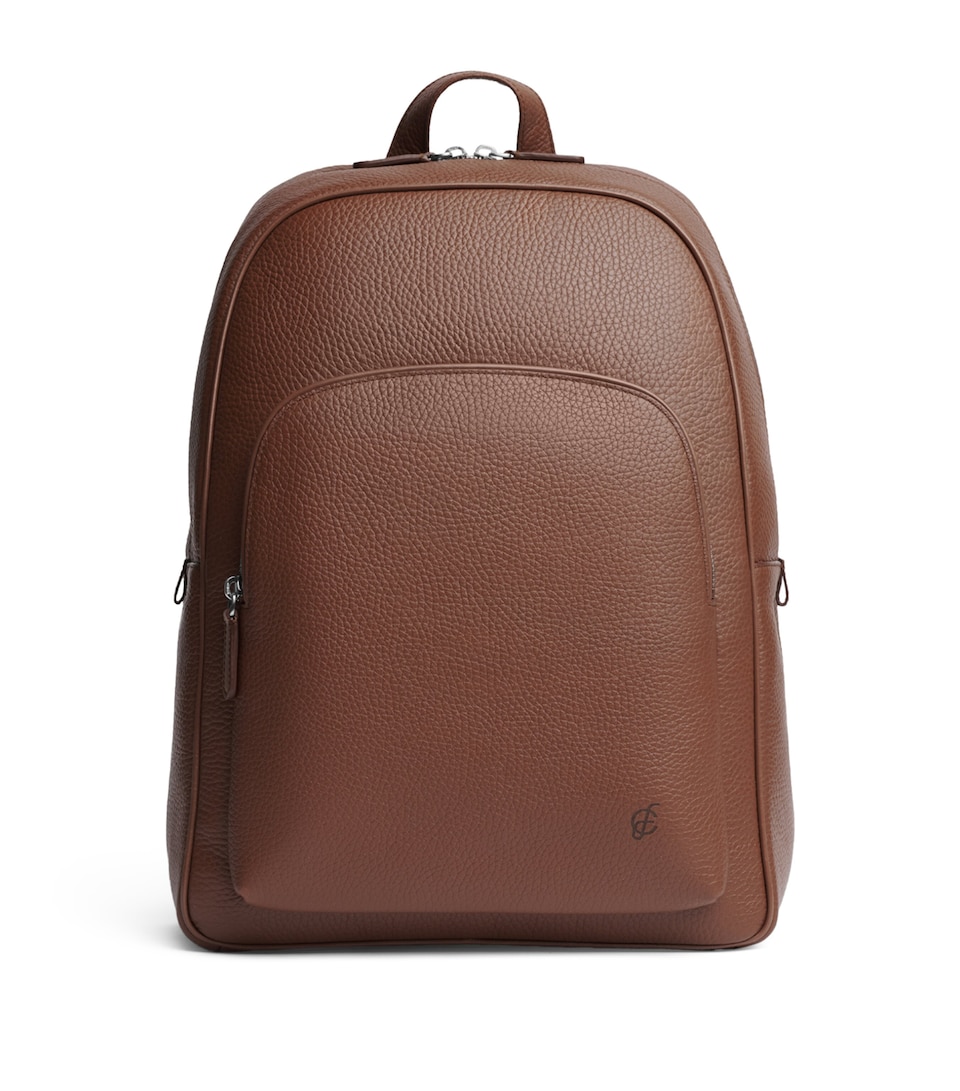 Carl Friedrik Leather Ayrton Backpack Chestnut