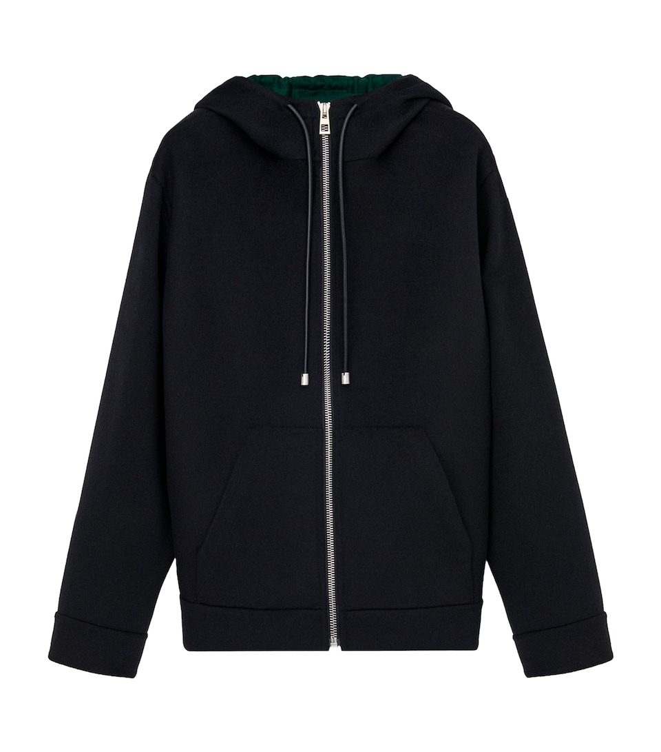 Wool-Cashmere Hooded Jacket