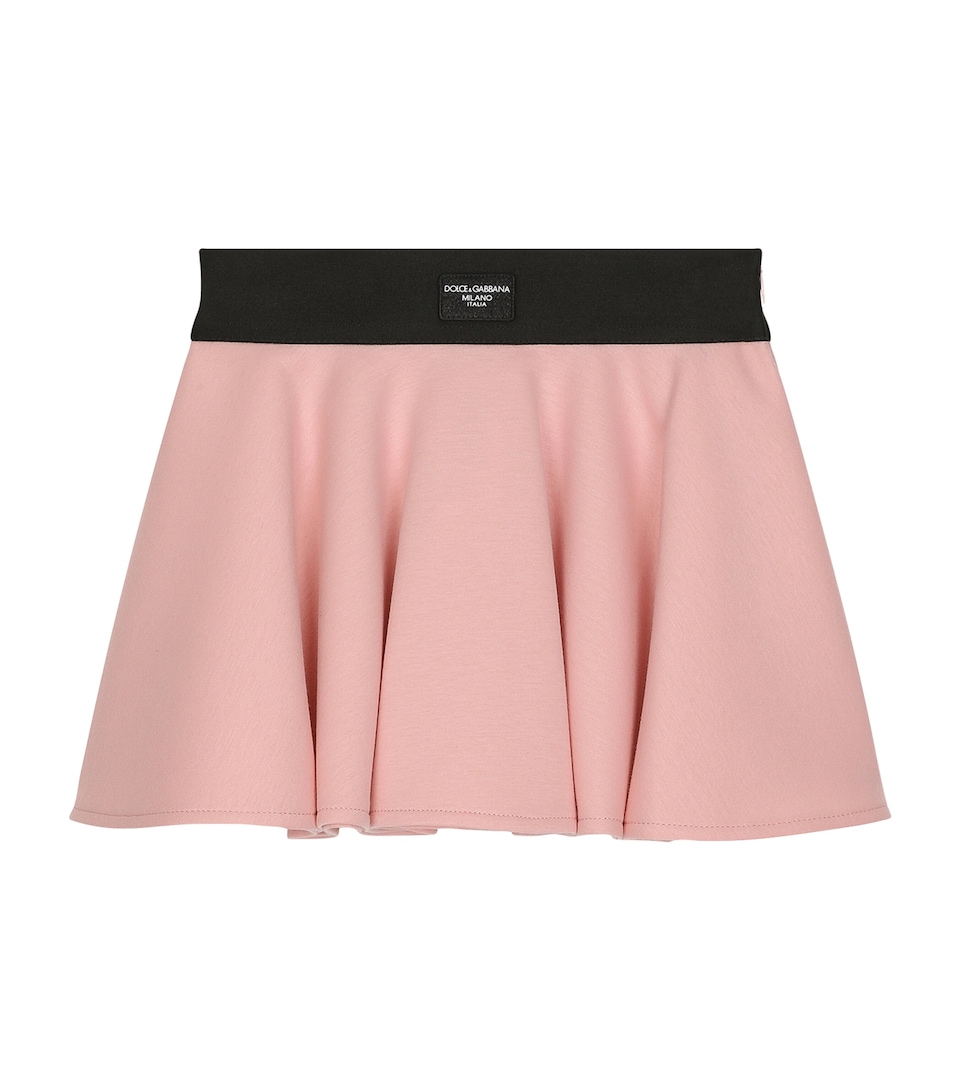 Cotton Logo-Detail Mini Skirt (2-6 Years)