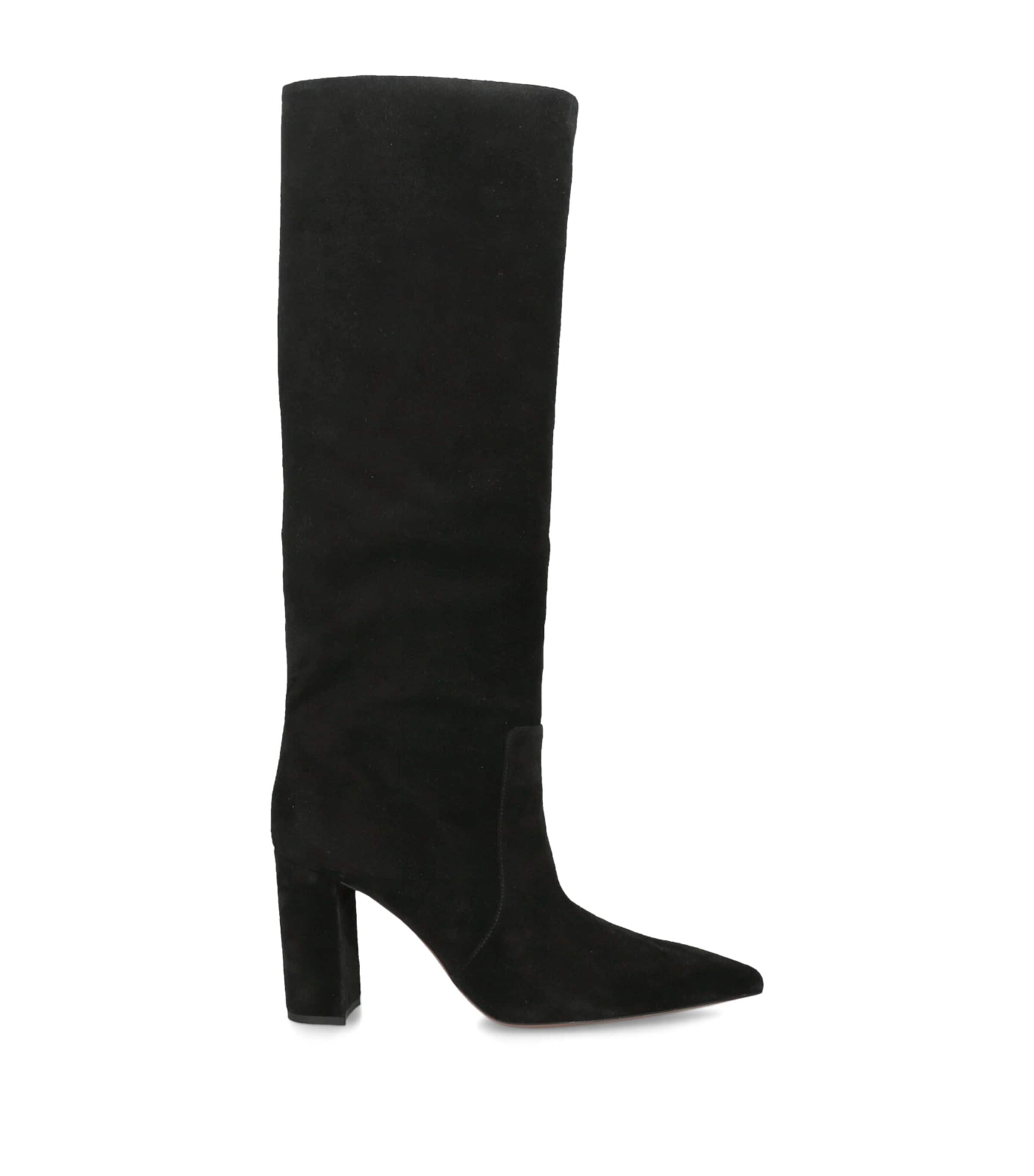 Paris Texas Suede Anja Knee-High Boots 85 Black