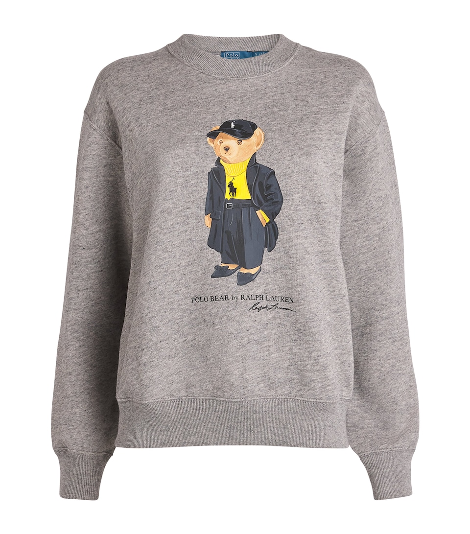 Cotton-Blend Polo Bear Sweatshirt