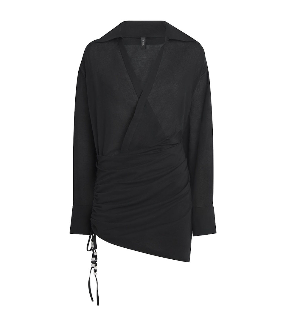 Cotton Bead-Detail Azura Mini Dress