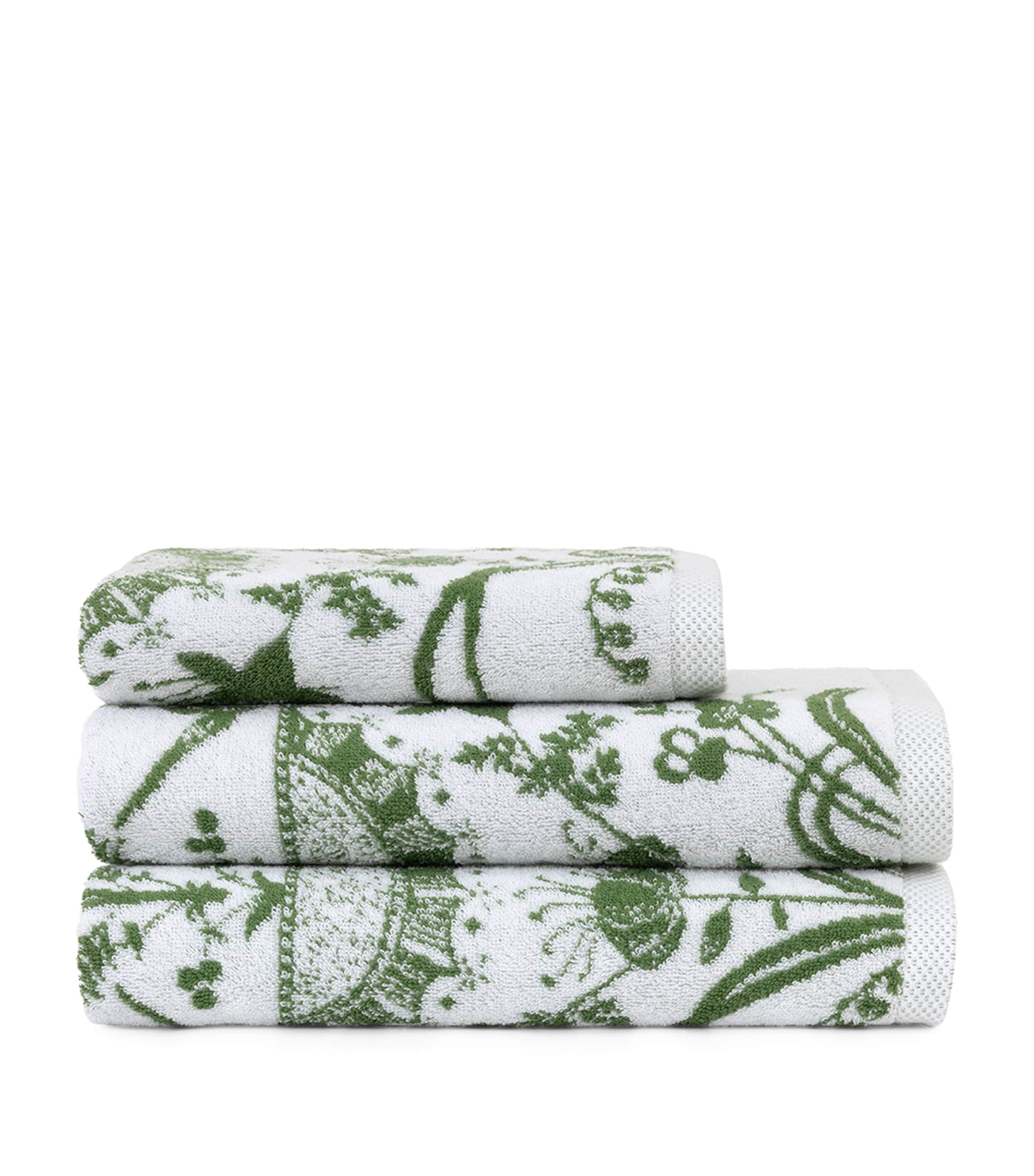 Yves Delorme Botanic Guest Towel (42cm x 70cm) Green