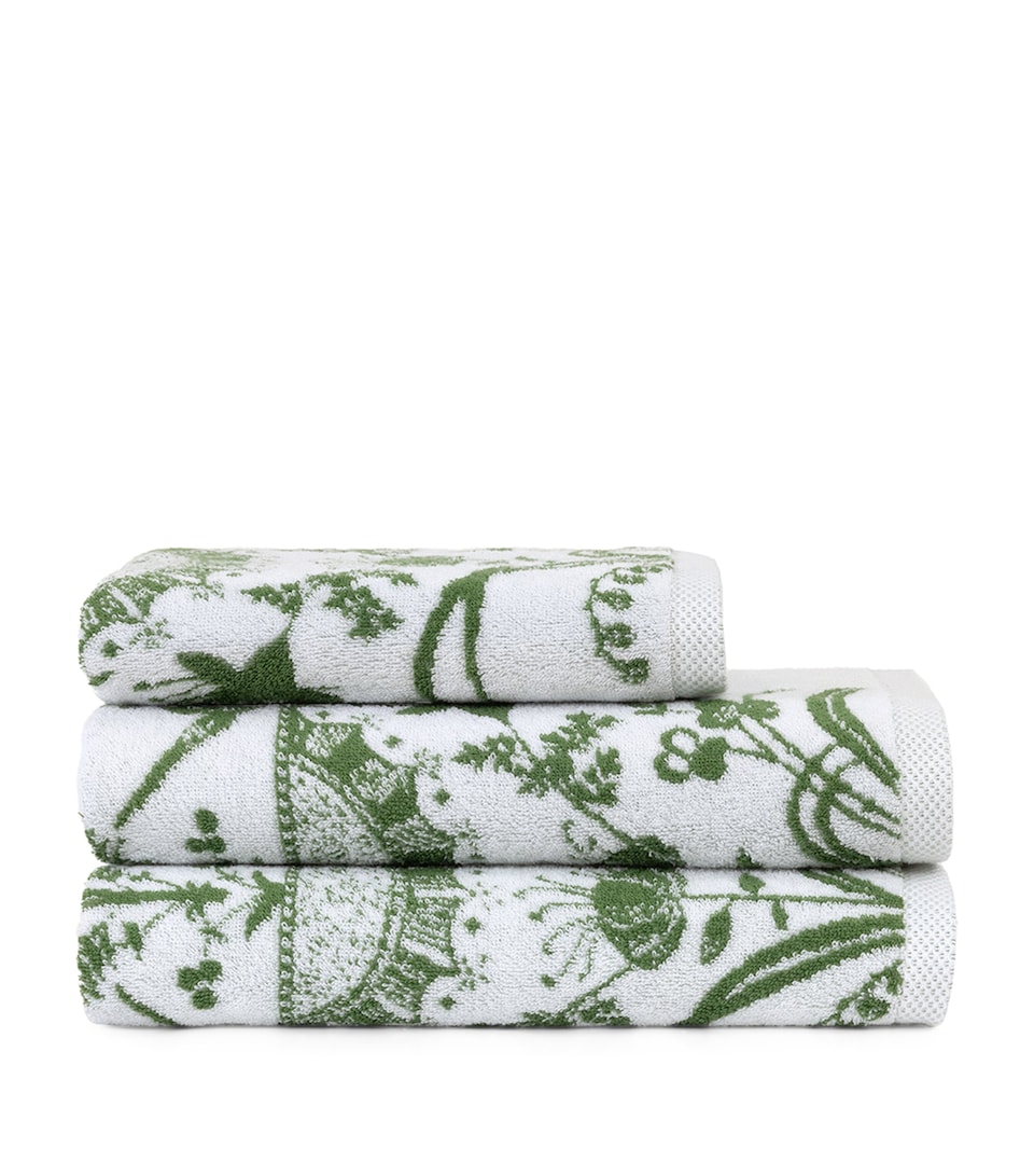 Yves Delorme Botanic Guest Towel (42cm x 70cm) Green