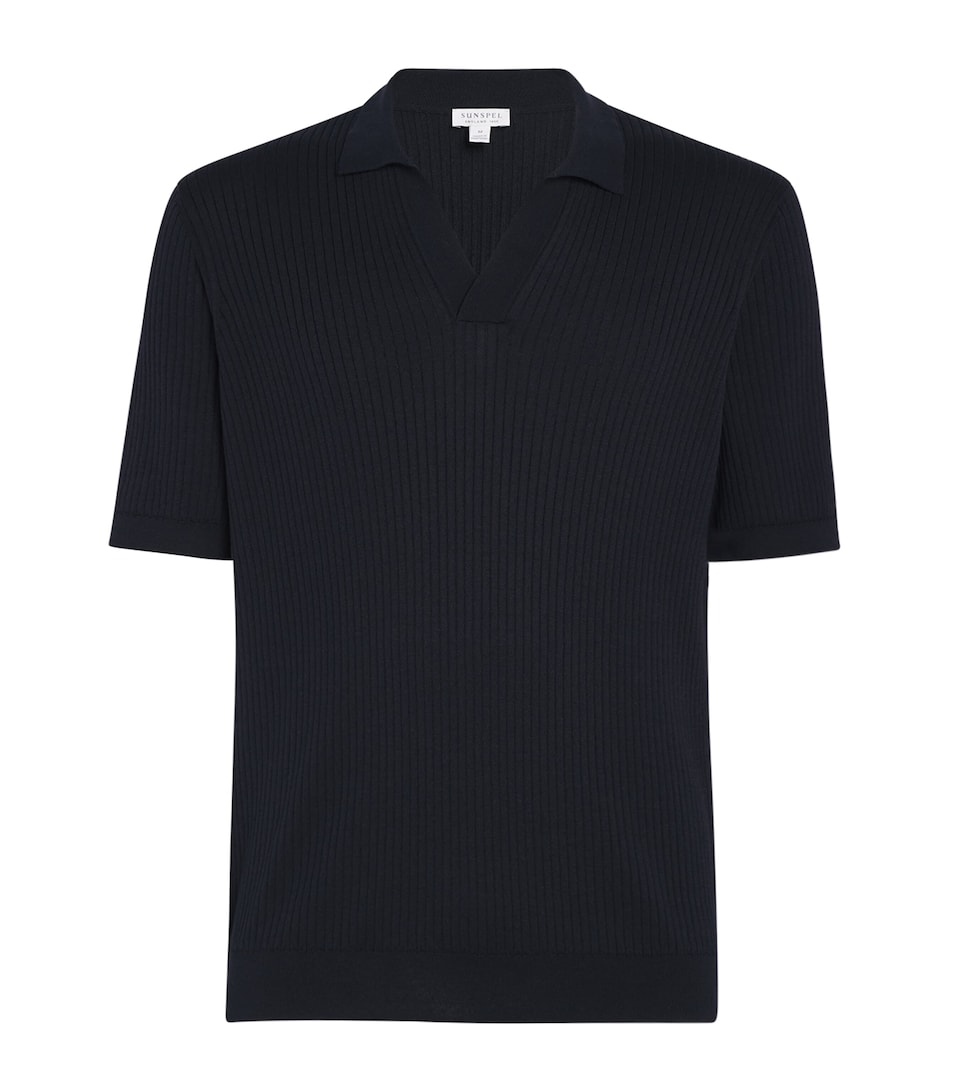 Silk-Cotton Polo Shirt