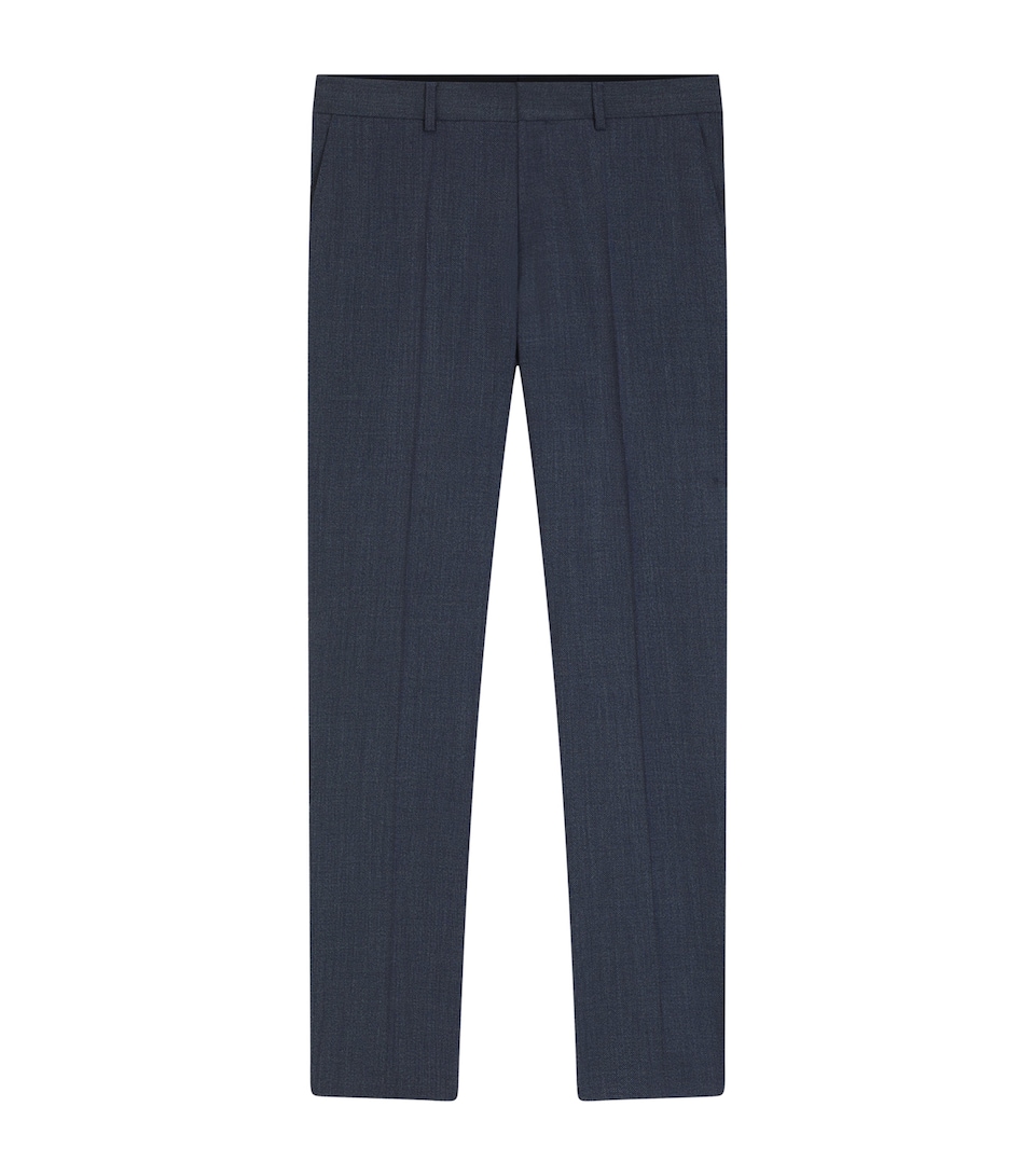 Stretch Wool Slim Trousers