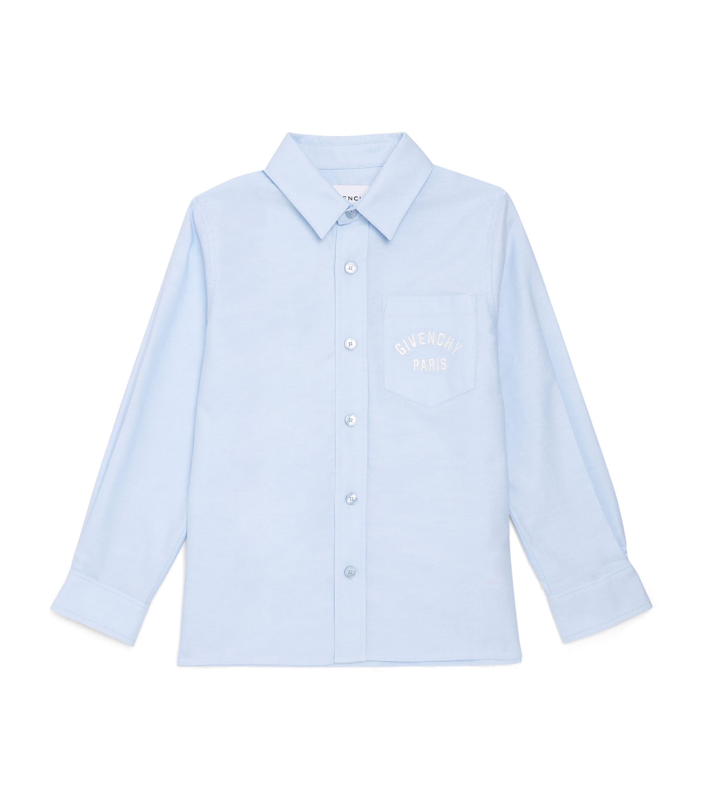 Givenchy Kids Cotton Logo Shirt (4-12+ Years) Blue