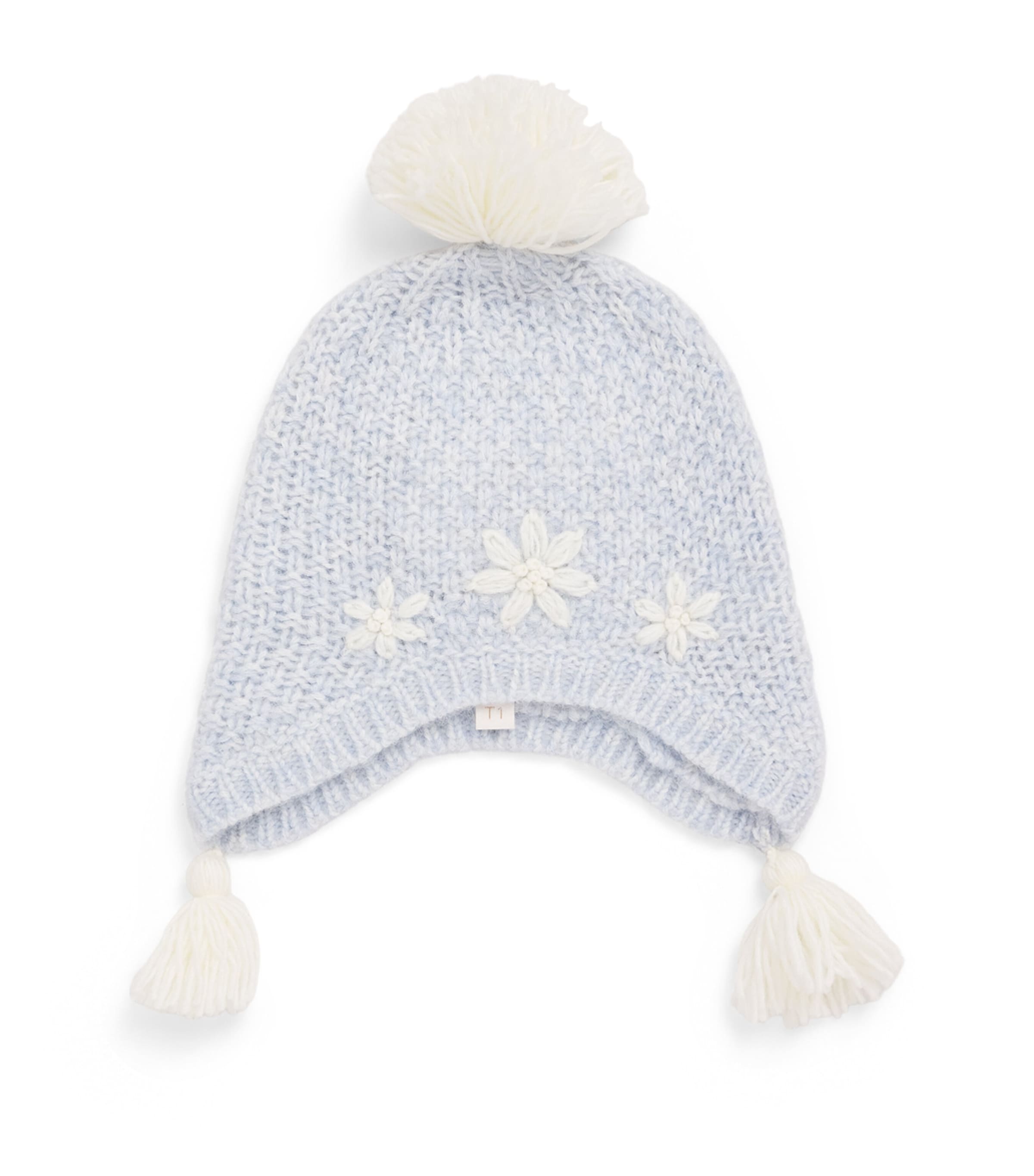 Louise Misha Knitted Isolina Beanie (0-24 Months) Cloud