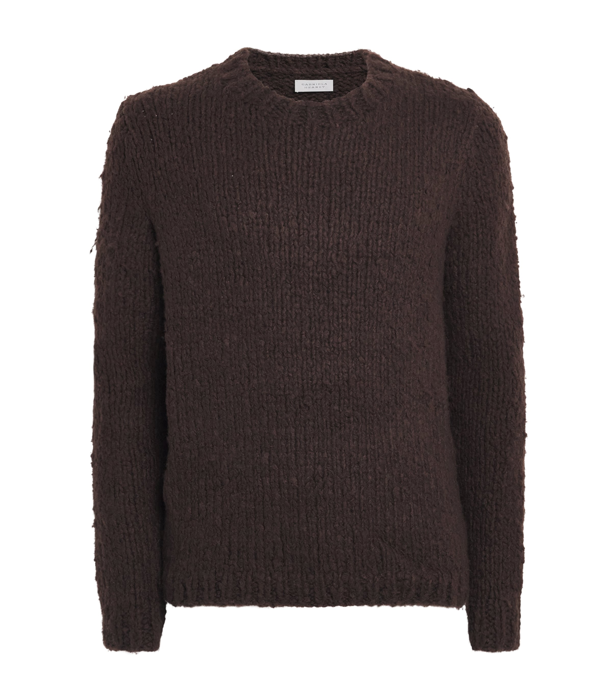 Gabriela Hearst Mens Cashmere Lawrence Sweater Chocolate