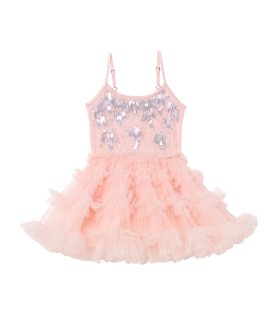 Tutu Du Monde Tulle Silver Screen Dress (0-24 Months) Pale Dogwood