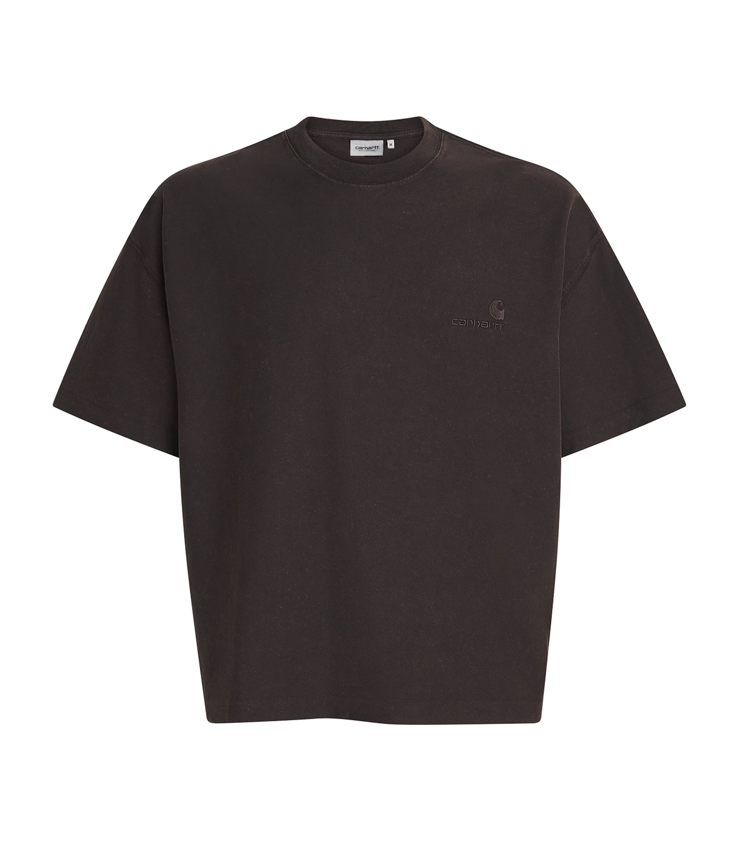 Carhartt WIP Mens Cotton Logo Lambert T-Shirt Tobacco