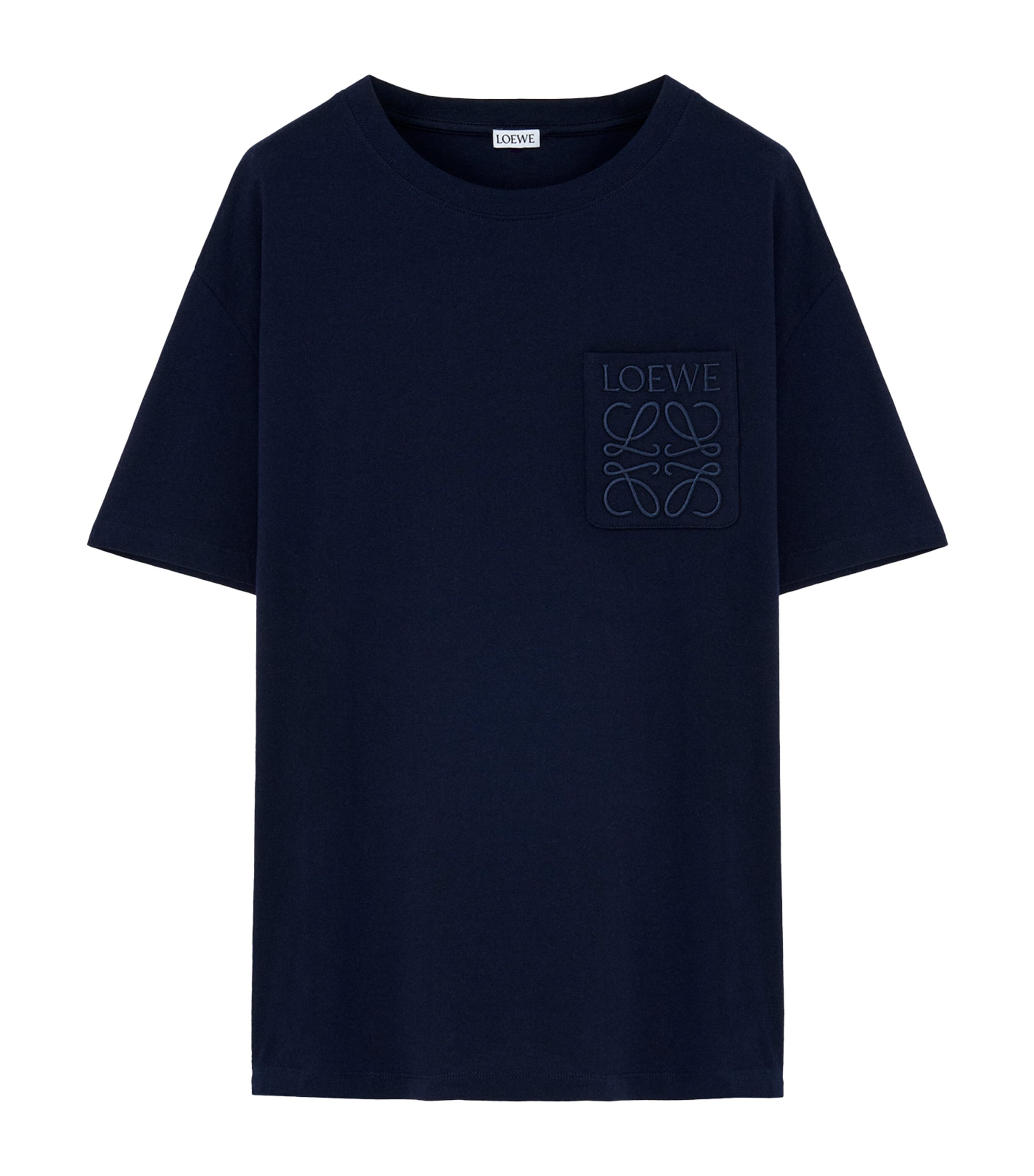 LOEWE Black Cotton-Blend Logo T-Shirt | Harrods US
